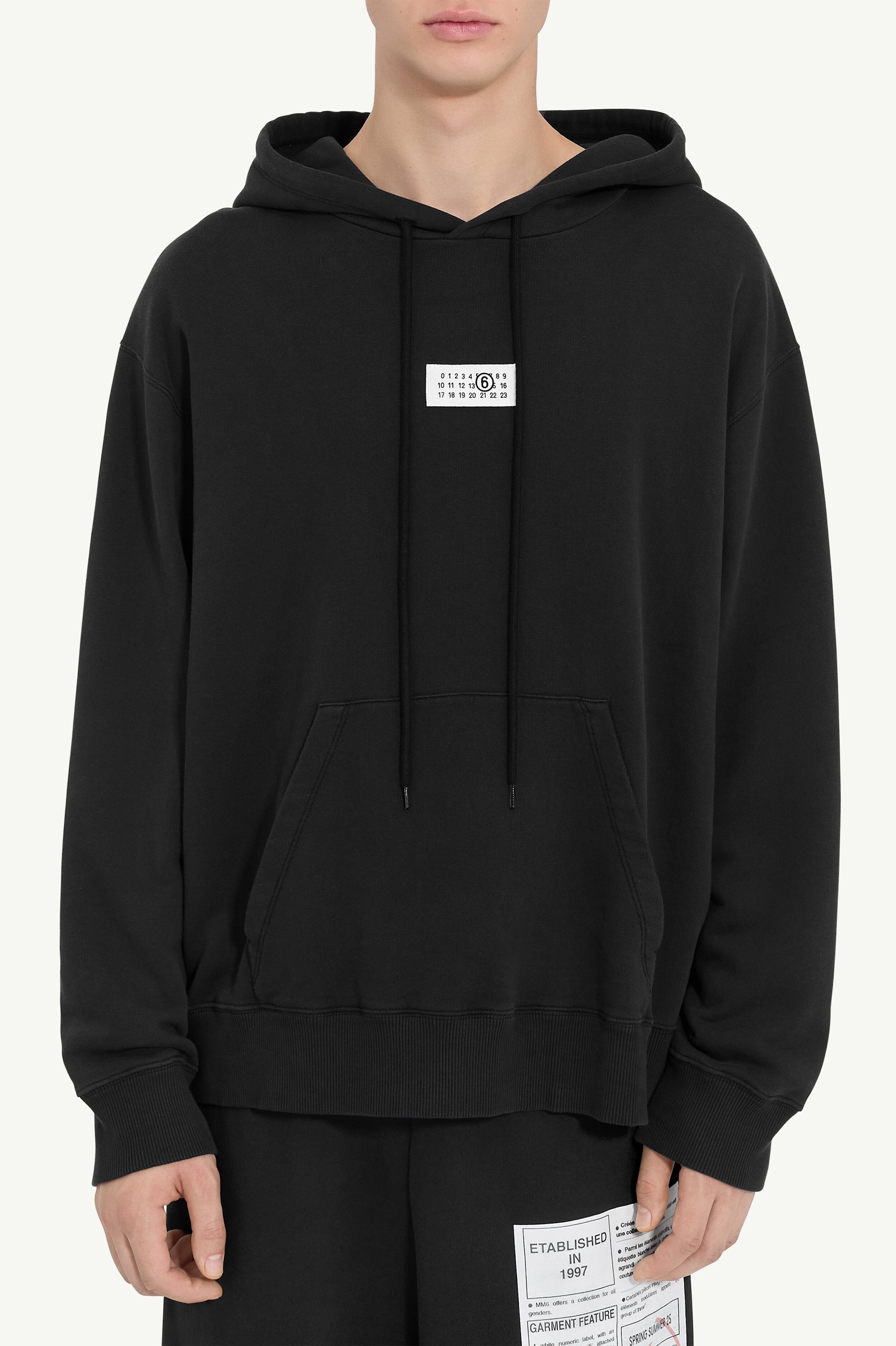 Black Numeric Sweatshirt | MM6 Official