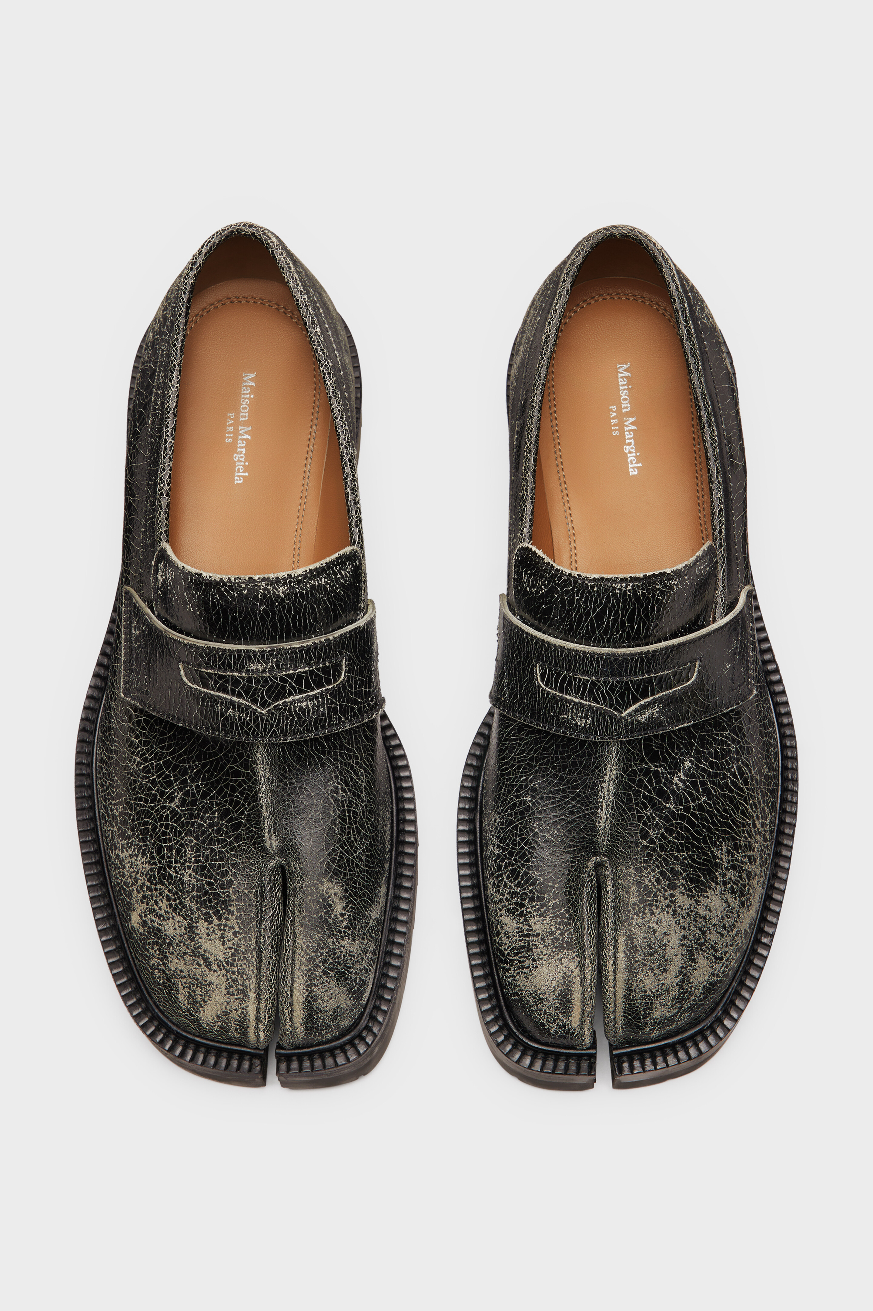 Women's Black Leather Tabi County Loafer | Maison Margiela Women's Black Leather Tabi County Loafer | Maison Margiela