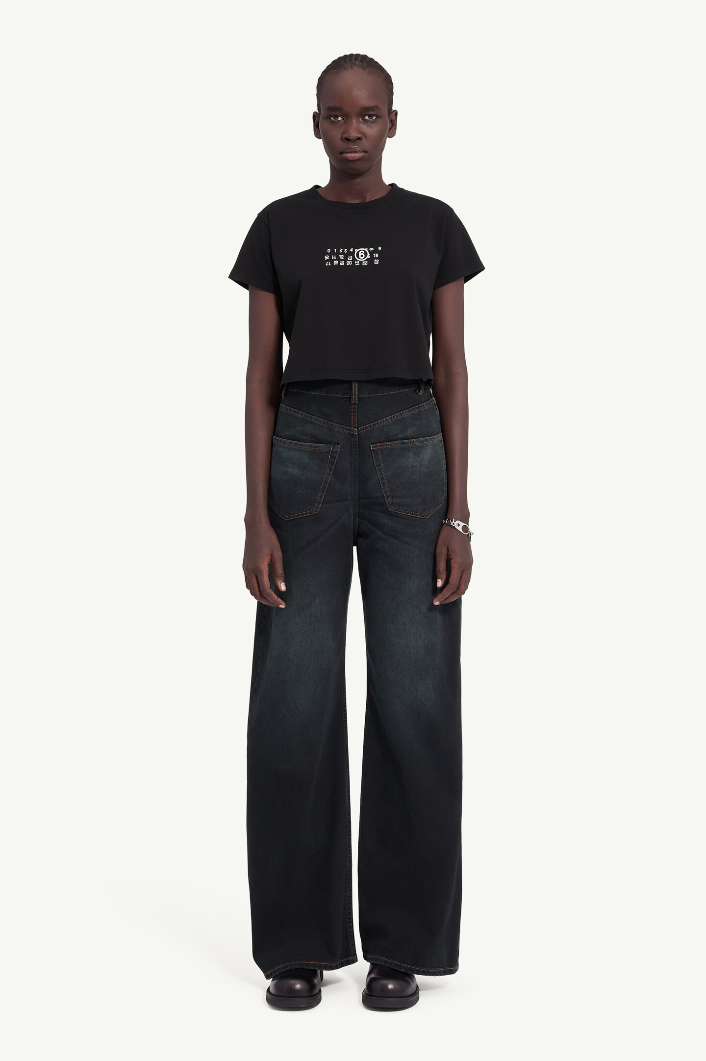 Blue Wide-leg jeans | MM6 Official
