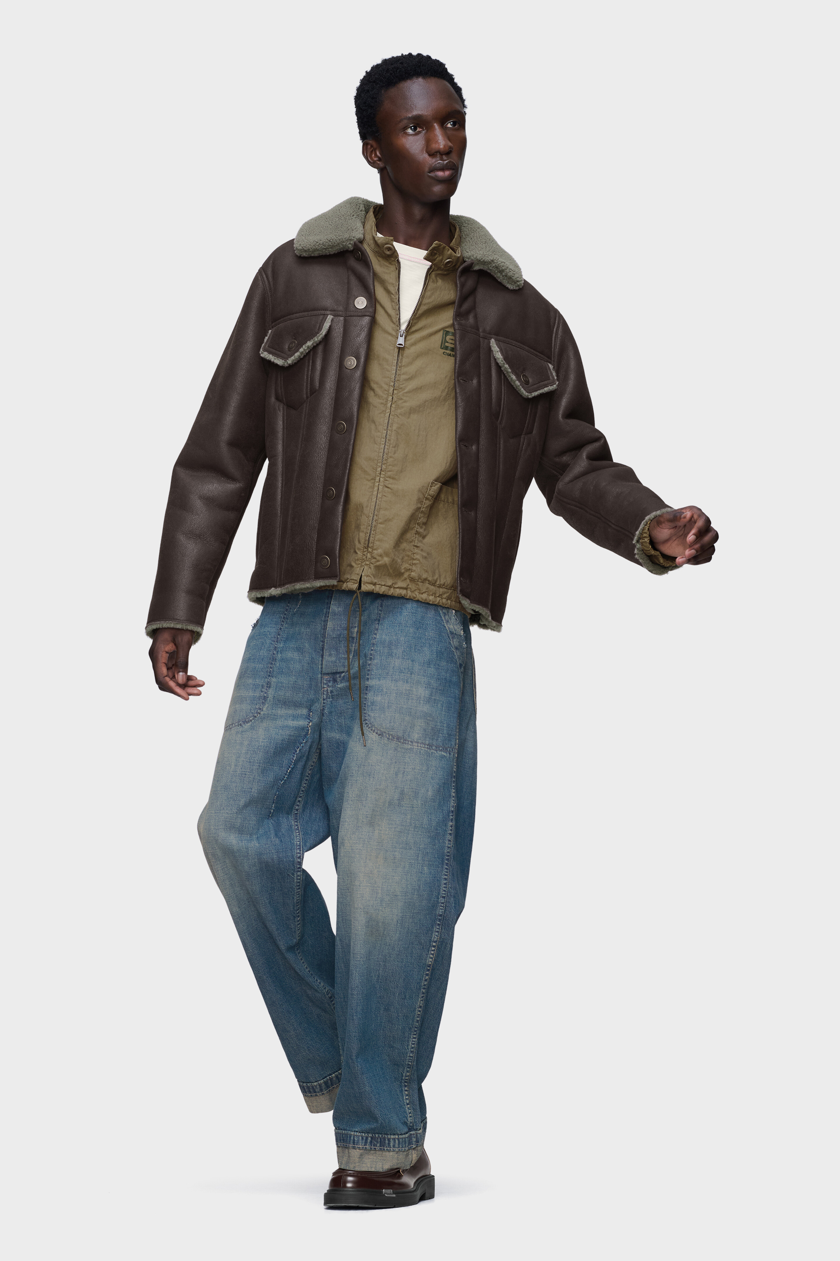 Vintage-style sportswear jacket