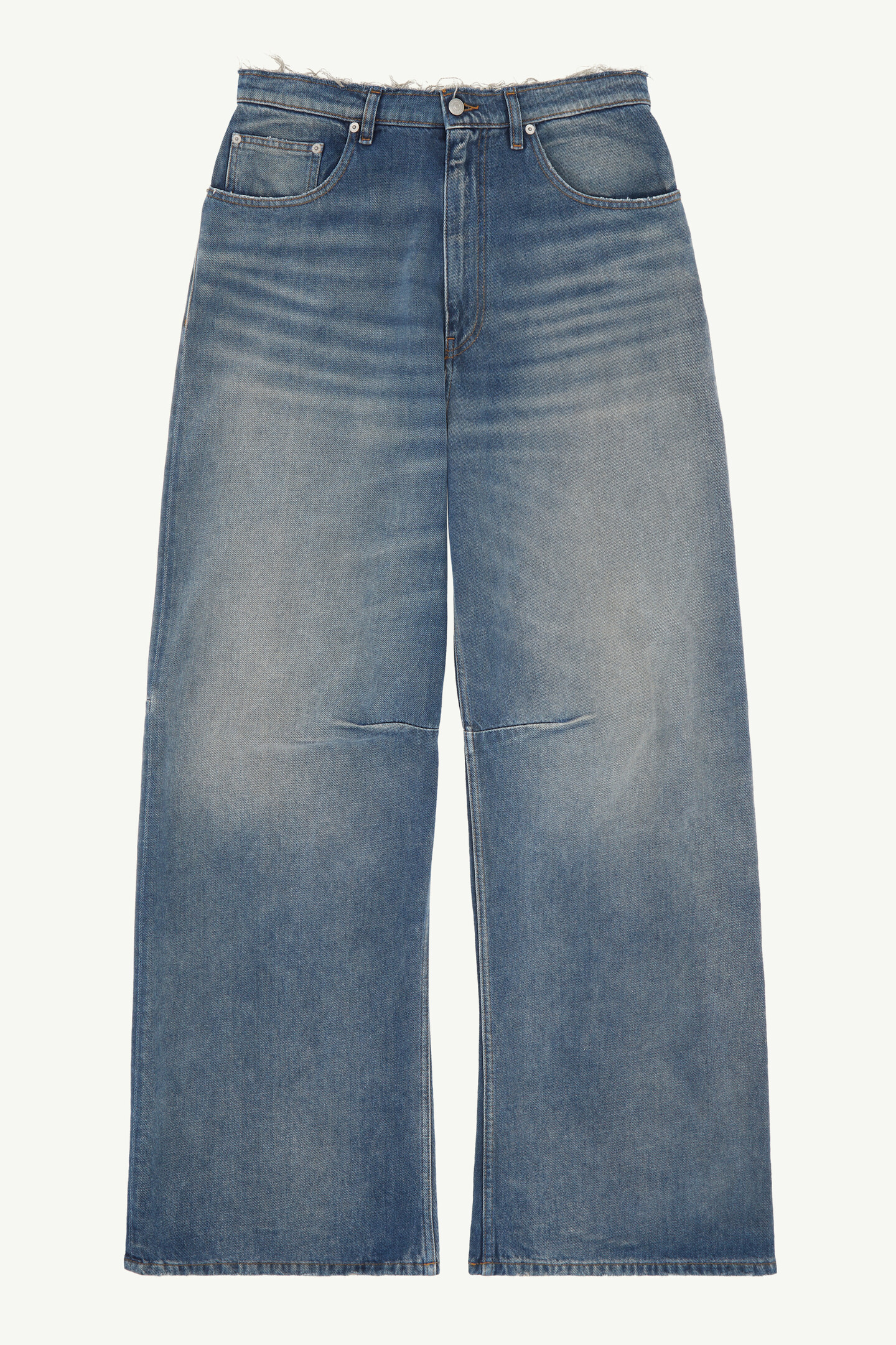 MM6【JEANS S52KA0350 S30589】 MM6 Maison Margiela - Wide-leg jeans Denim - The Corner