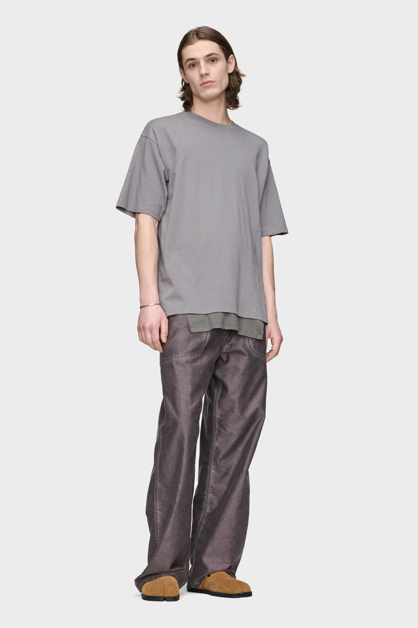 パンツ Maison Margiela S50LA0176 Plum Double-Dyed Workwear Trousers | Maison Margiela Official