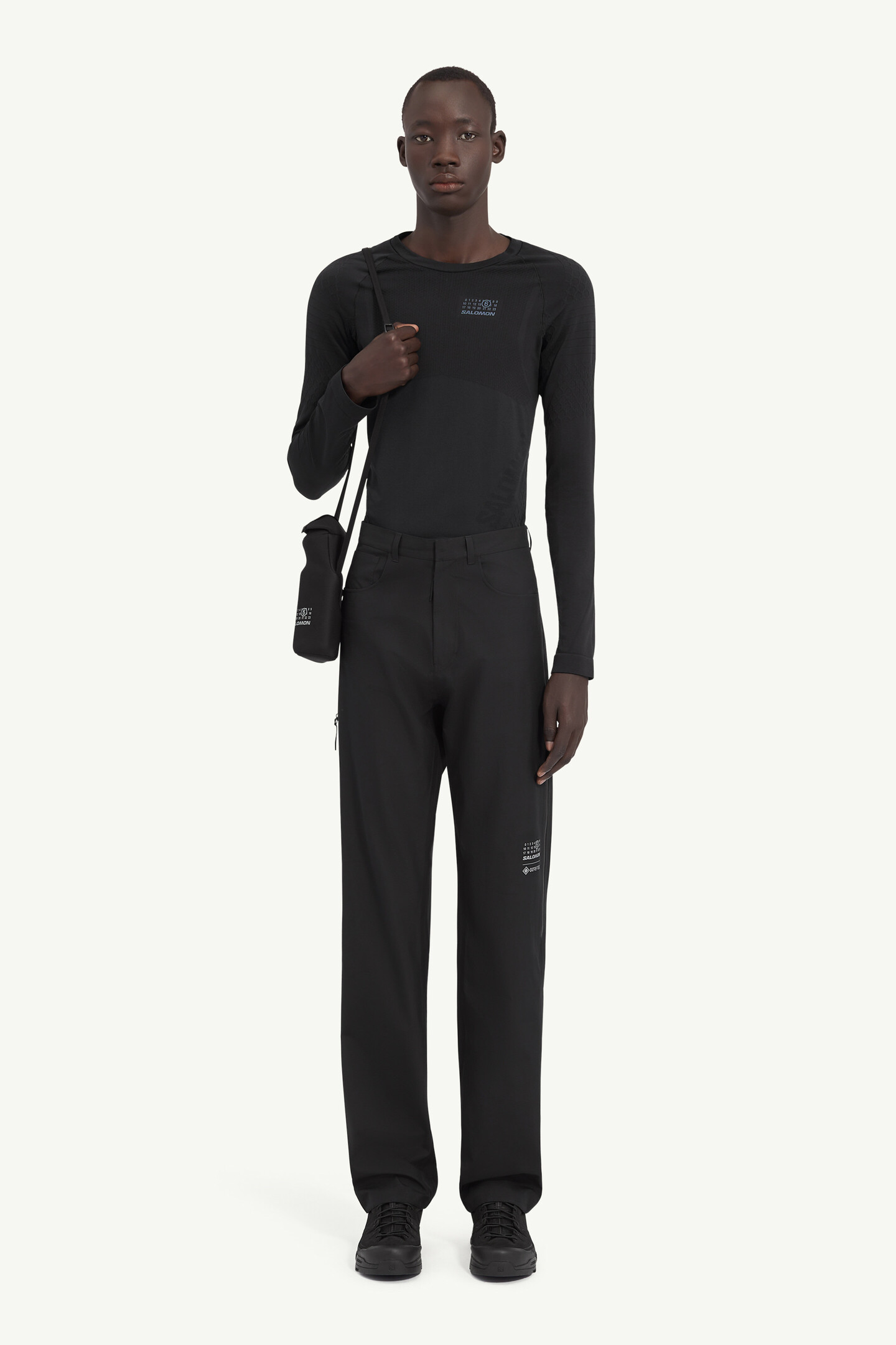 UNSLACKS / ボトム/M/--/BLK Black Polyester Trousers MM6 x Salomon | MM6