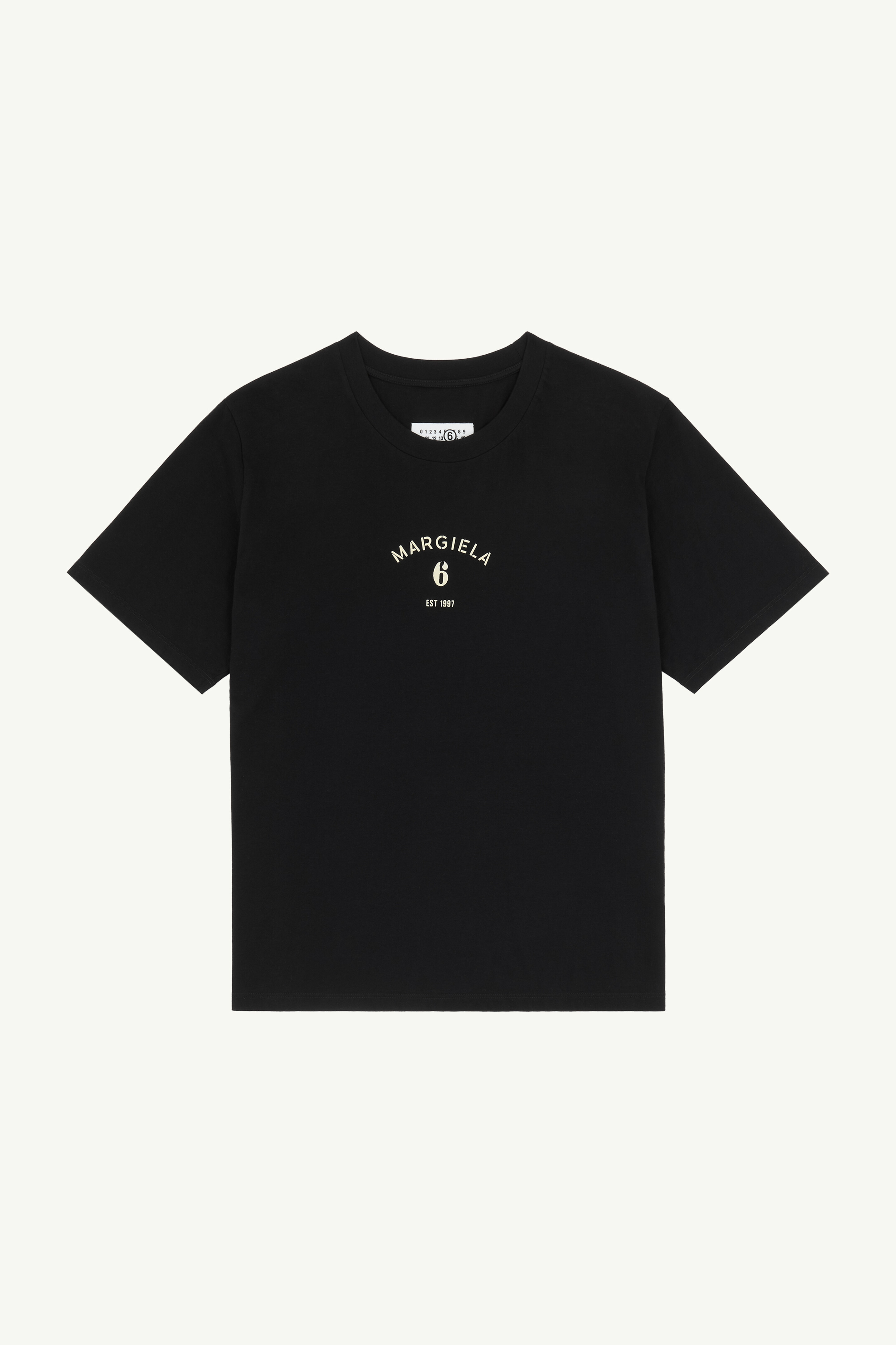 Black Mannequin Print Jersey T-Shirt | MM6 Official