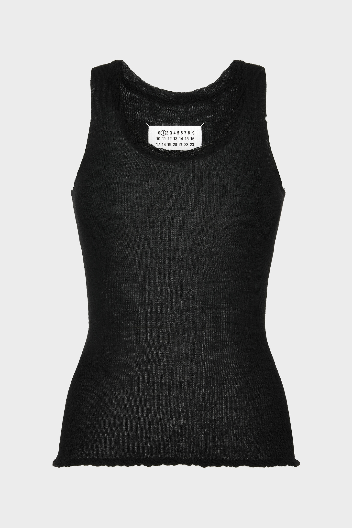 Maison Margiela ブラック タンクトップ Black Twisted Knit Tank Top | Maison Margiela Official