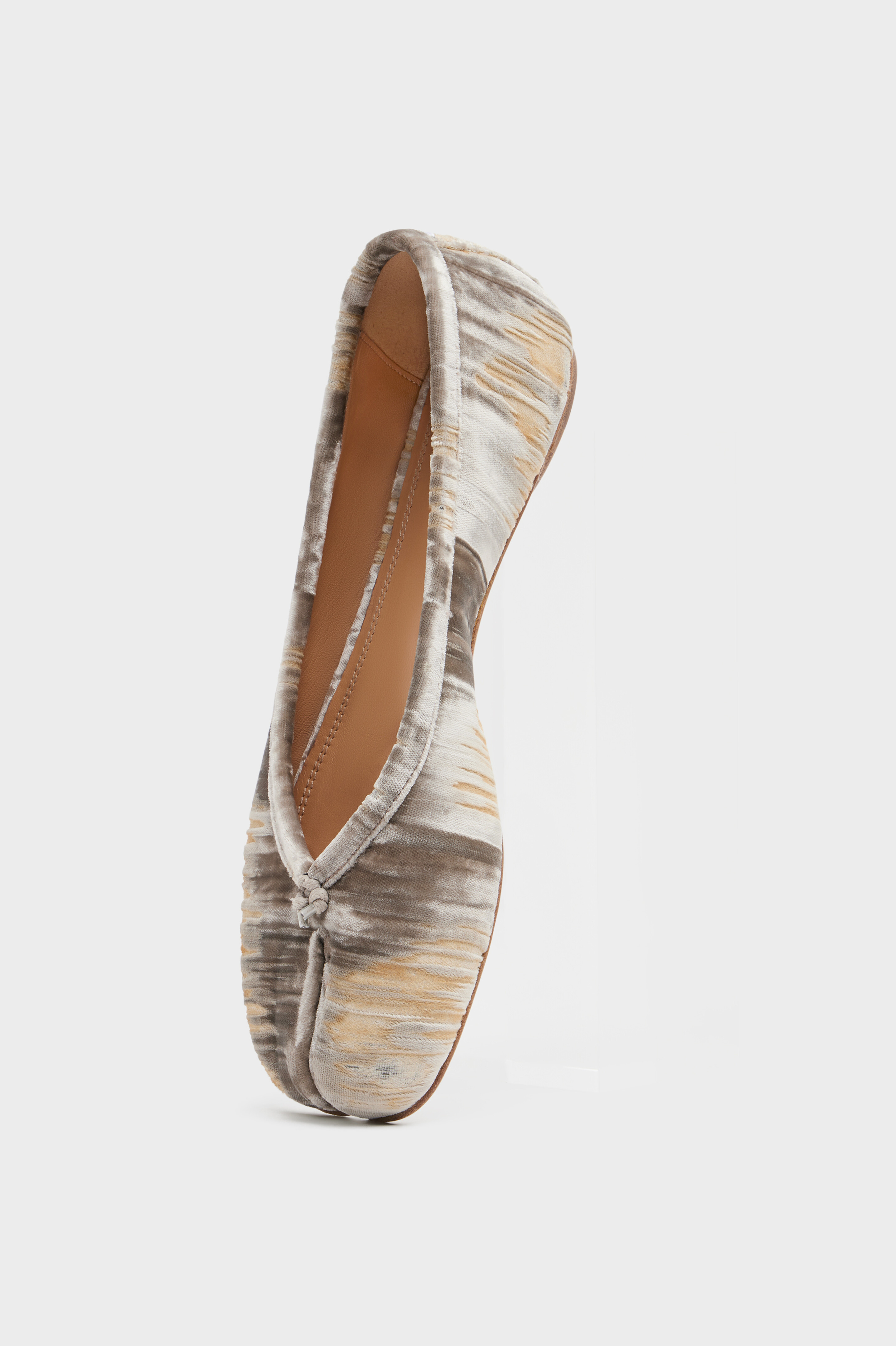 Women's Brown Viscose Tabi Ballerina Maison Margiela