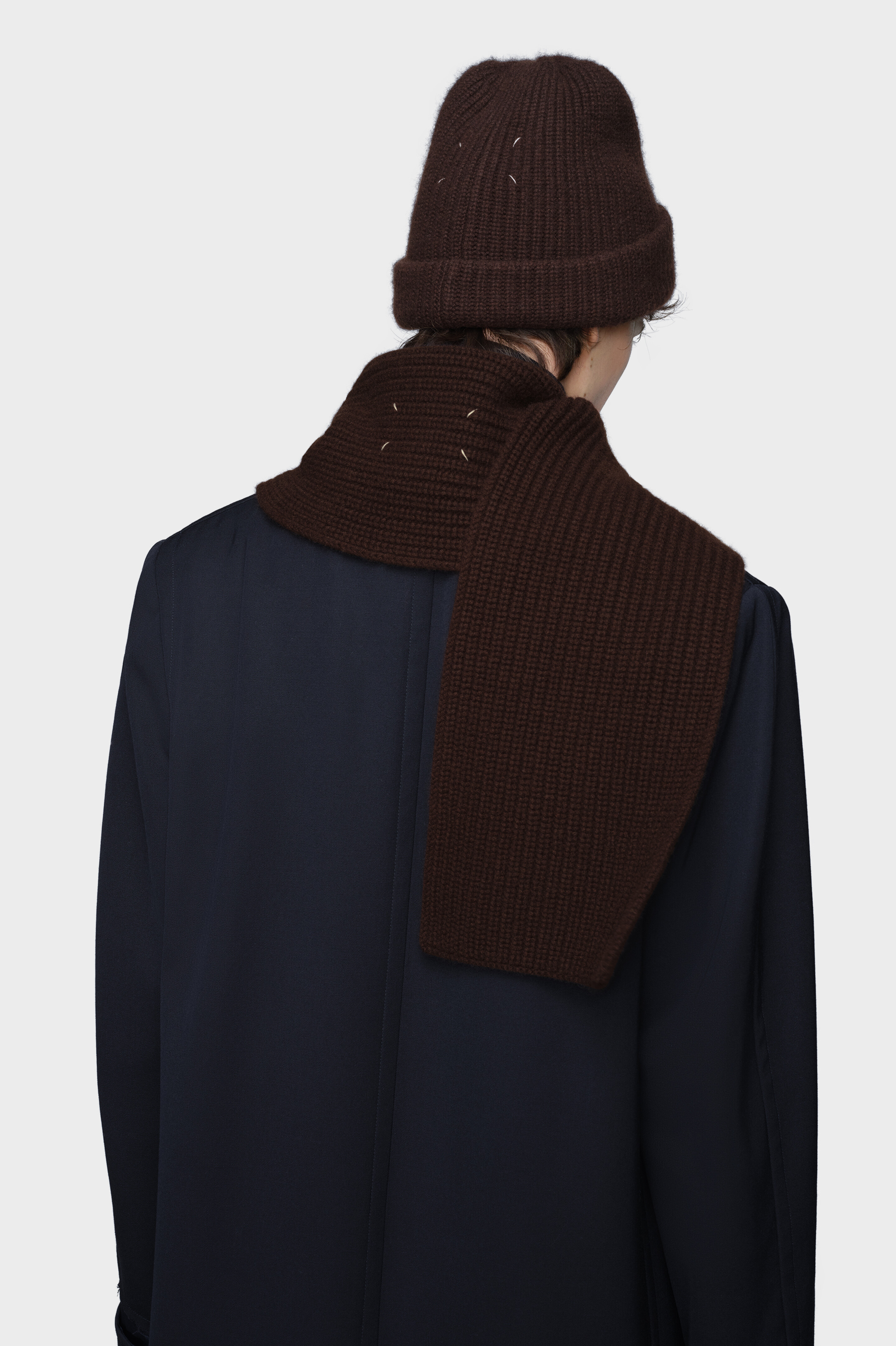 Men's Brown Cashmere Scarf | Maison Margiela