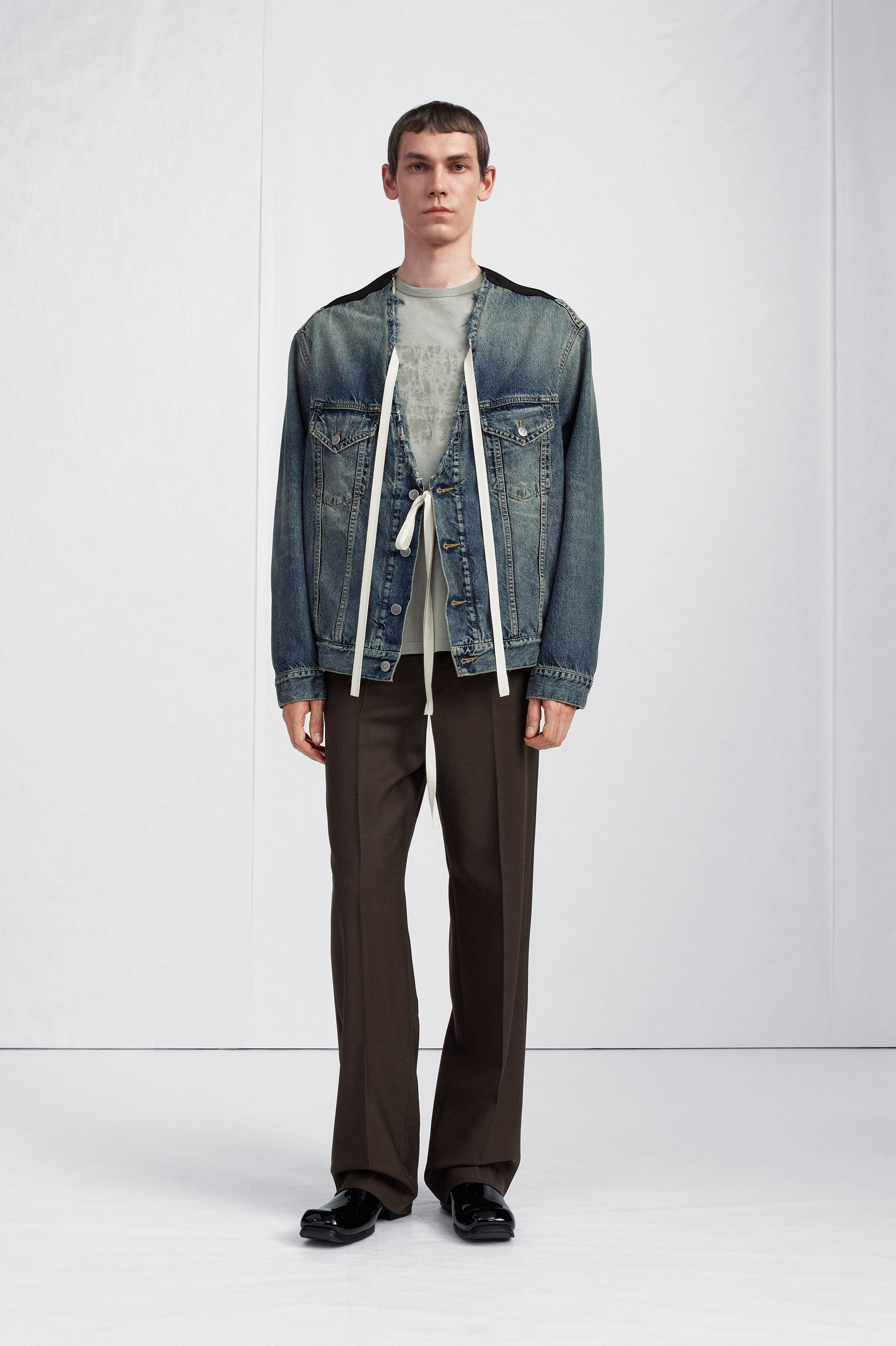 Maison Margiela ディストレスト カラーレス デニムジャケット