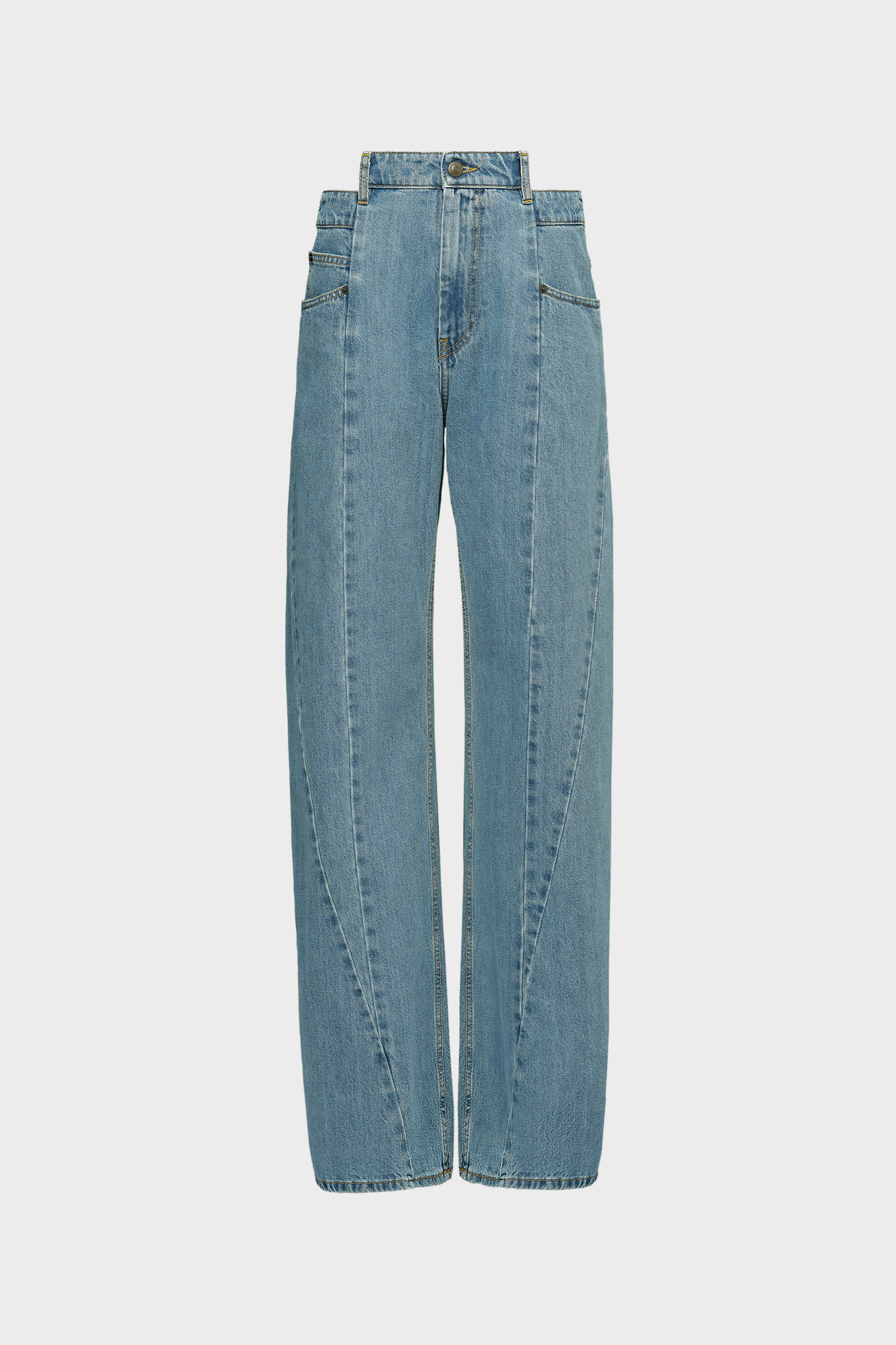 Blue Denim Regular-waisted Wide-leg Jeans | Maison Margiela