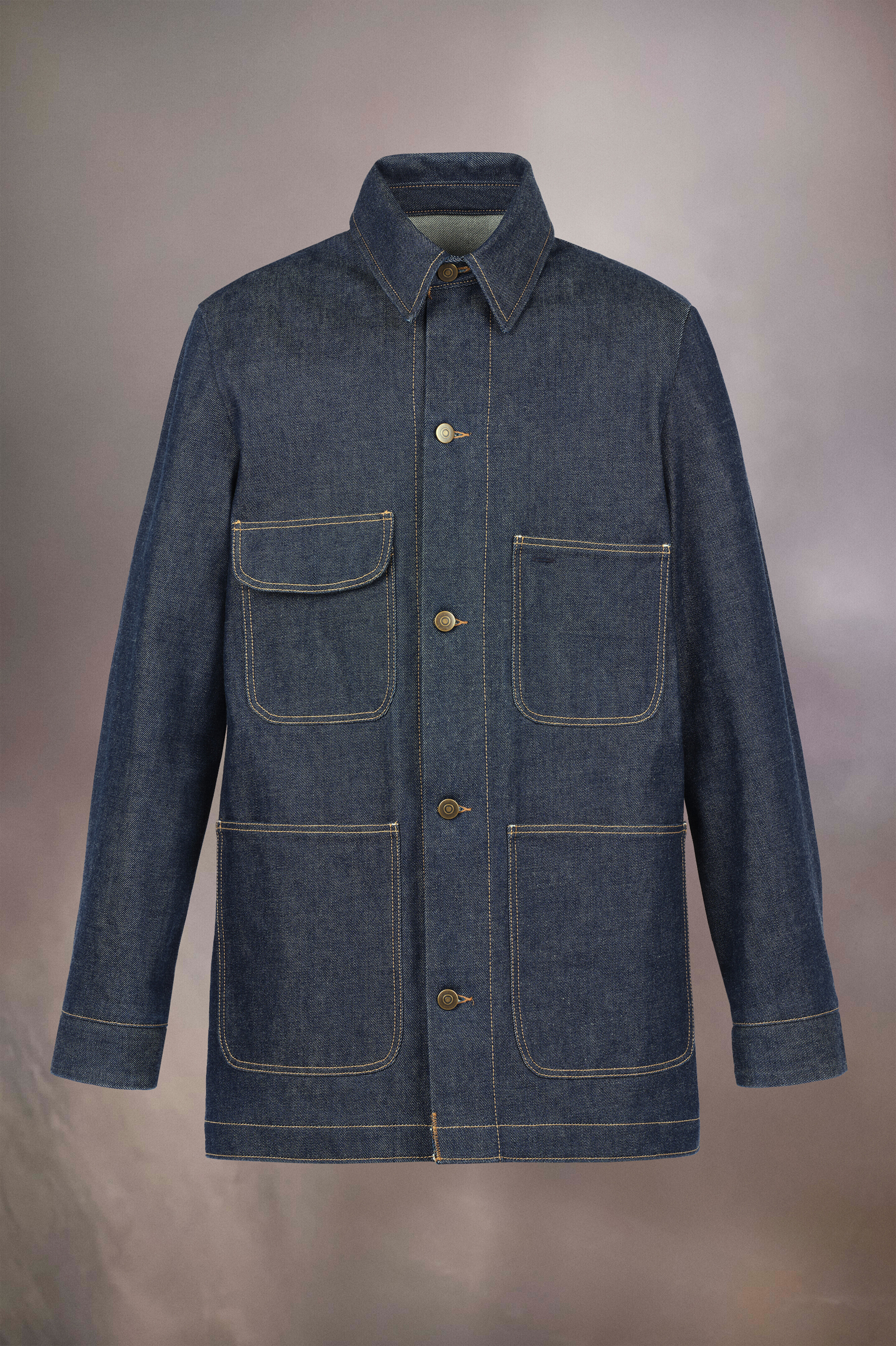 トップス MM6 Oversized Denim Long Sleeve Shirt Maison Margiela MM6 Oversized Denim Long Sleeve Shirt