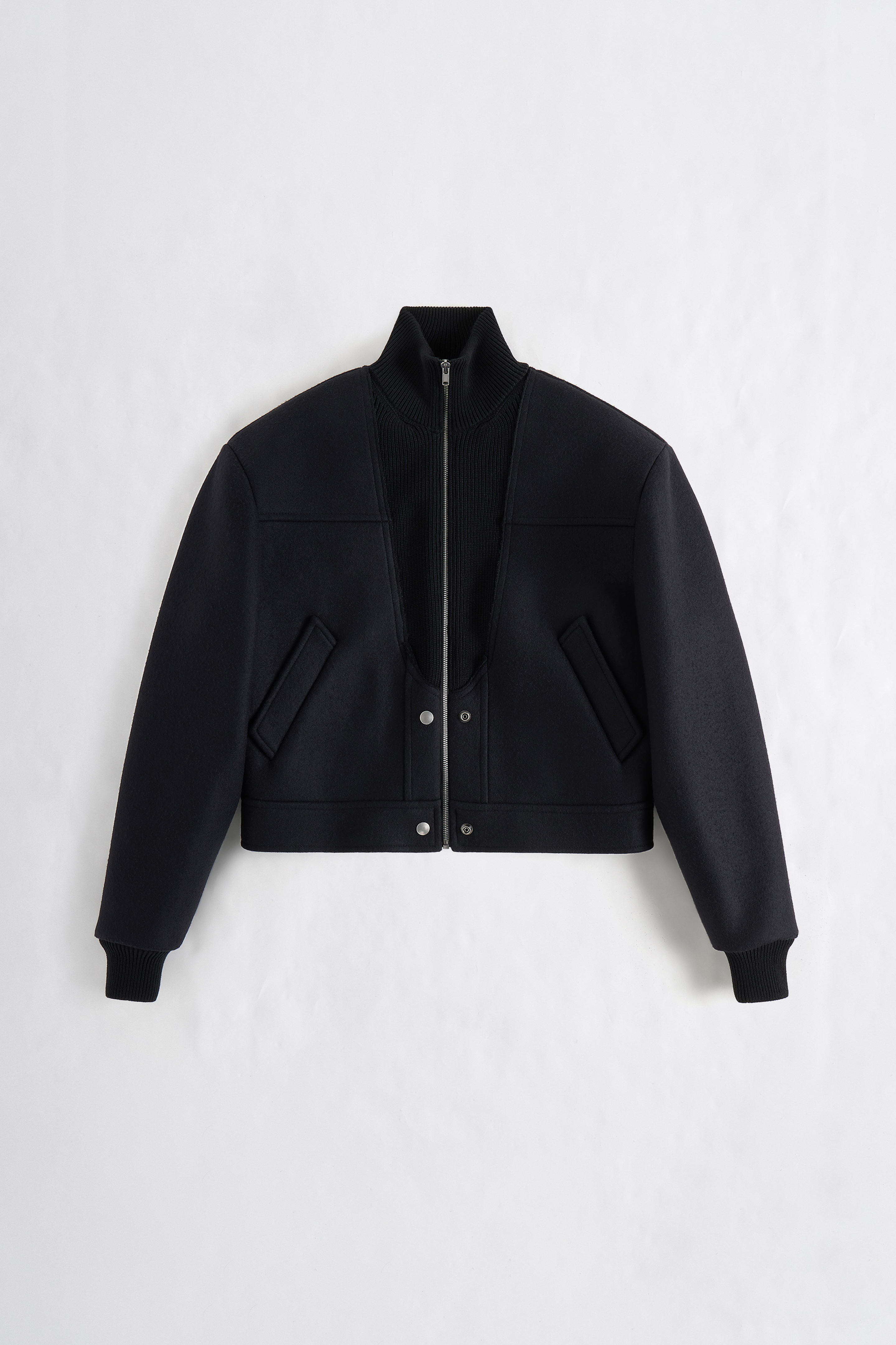 T*.様 Maison Martin Margiela Wool blouson Black Virgin Wool Bomber Jacket | Maison Margiela Official
