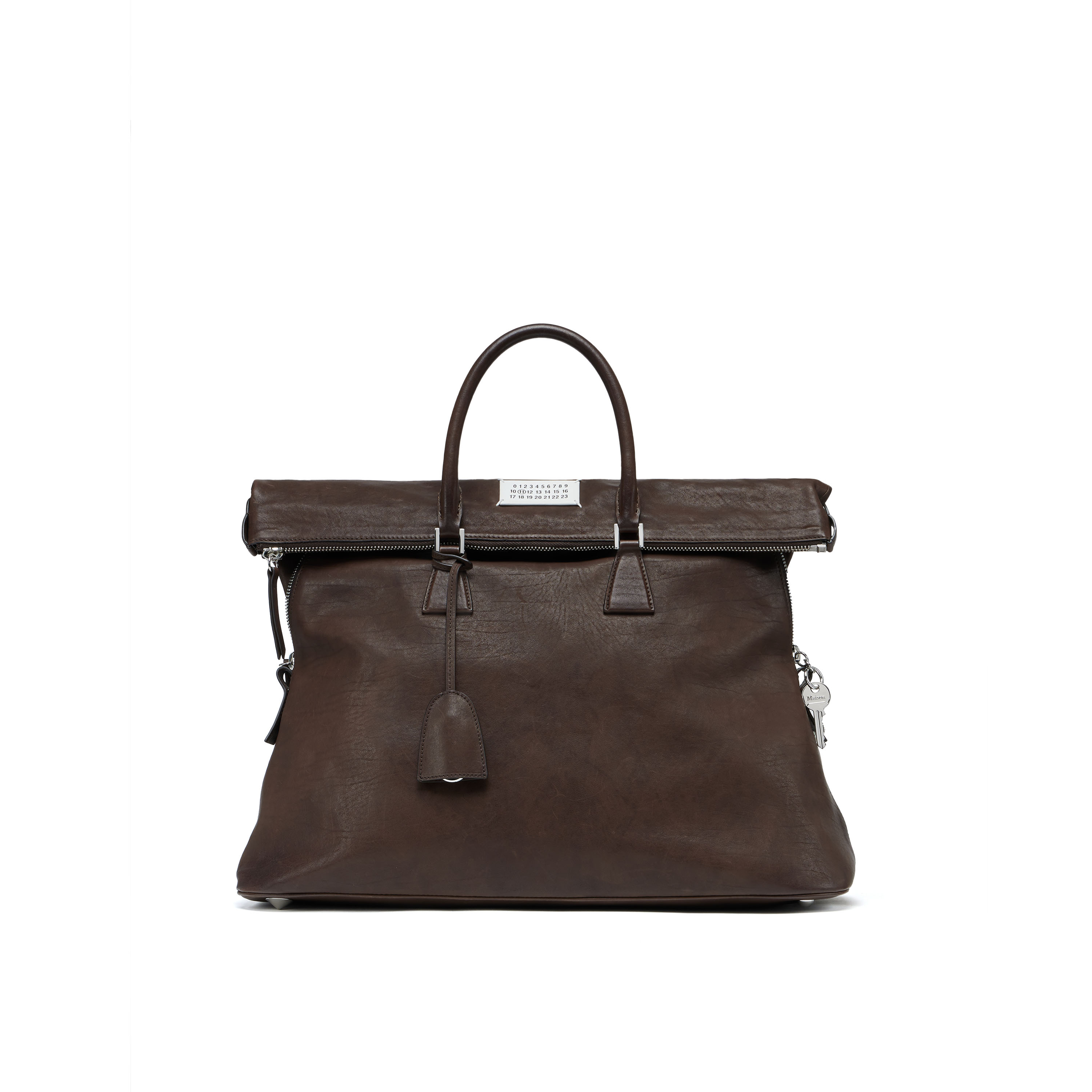 メゾンマルタンマルジェラ Martin Margiela 5AC ラージ Brown Calf Leather 5AC Crossbody Bag Loved To Death XL