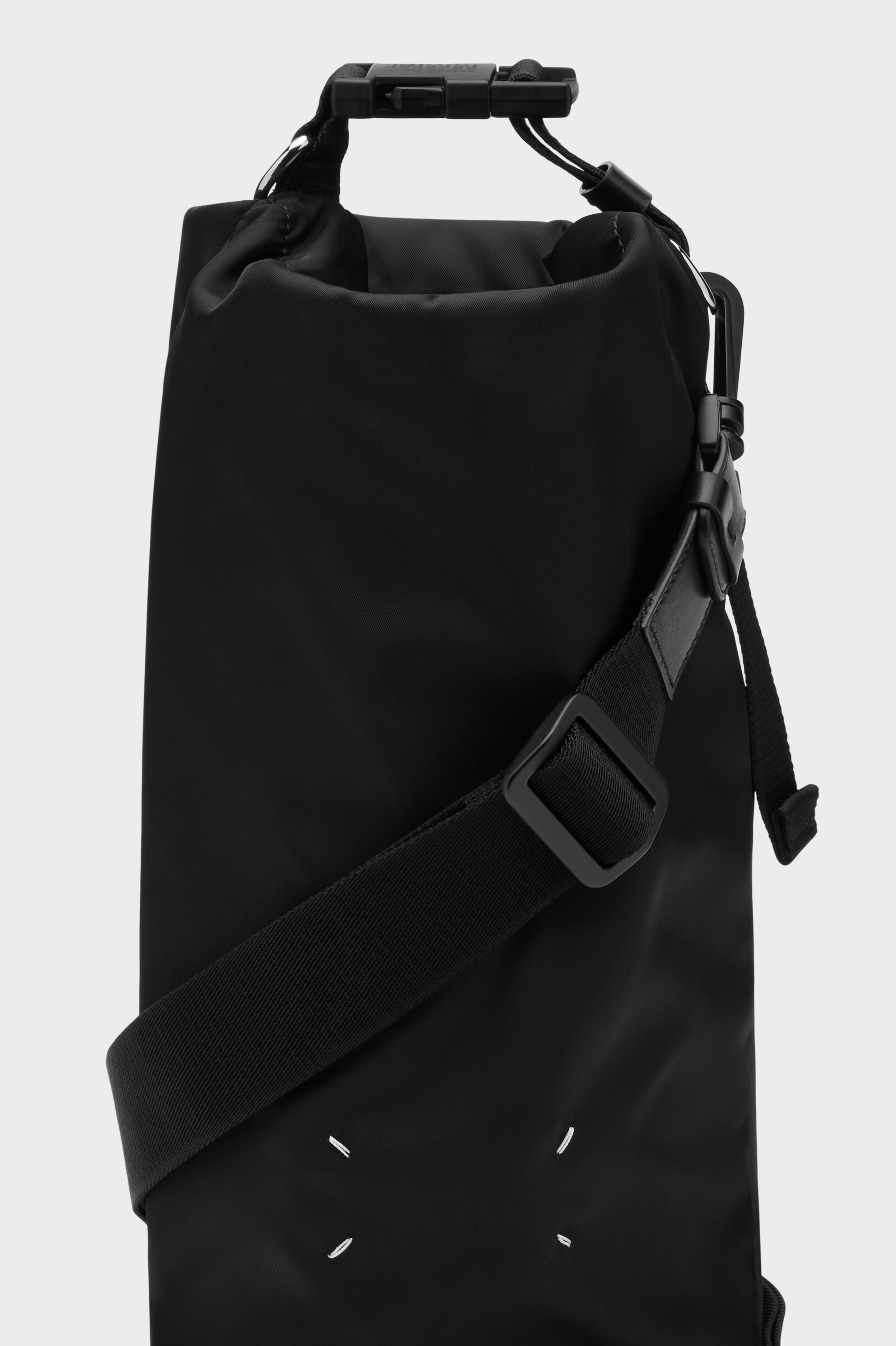 Black Nylon Roll Up Bag | Maison Margiela