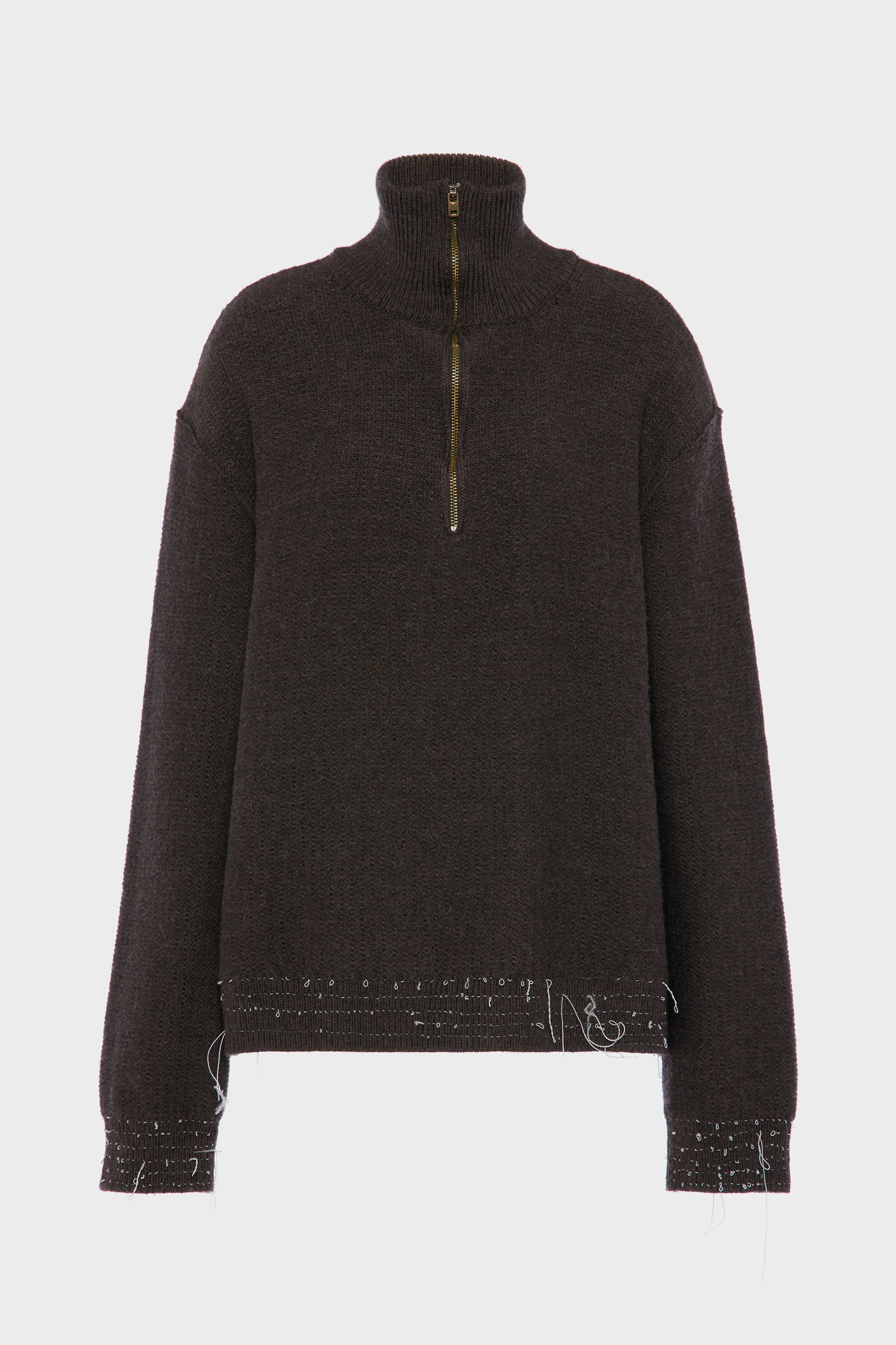 Wool quarter-zip sweater