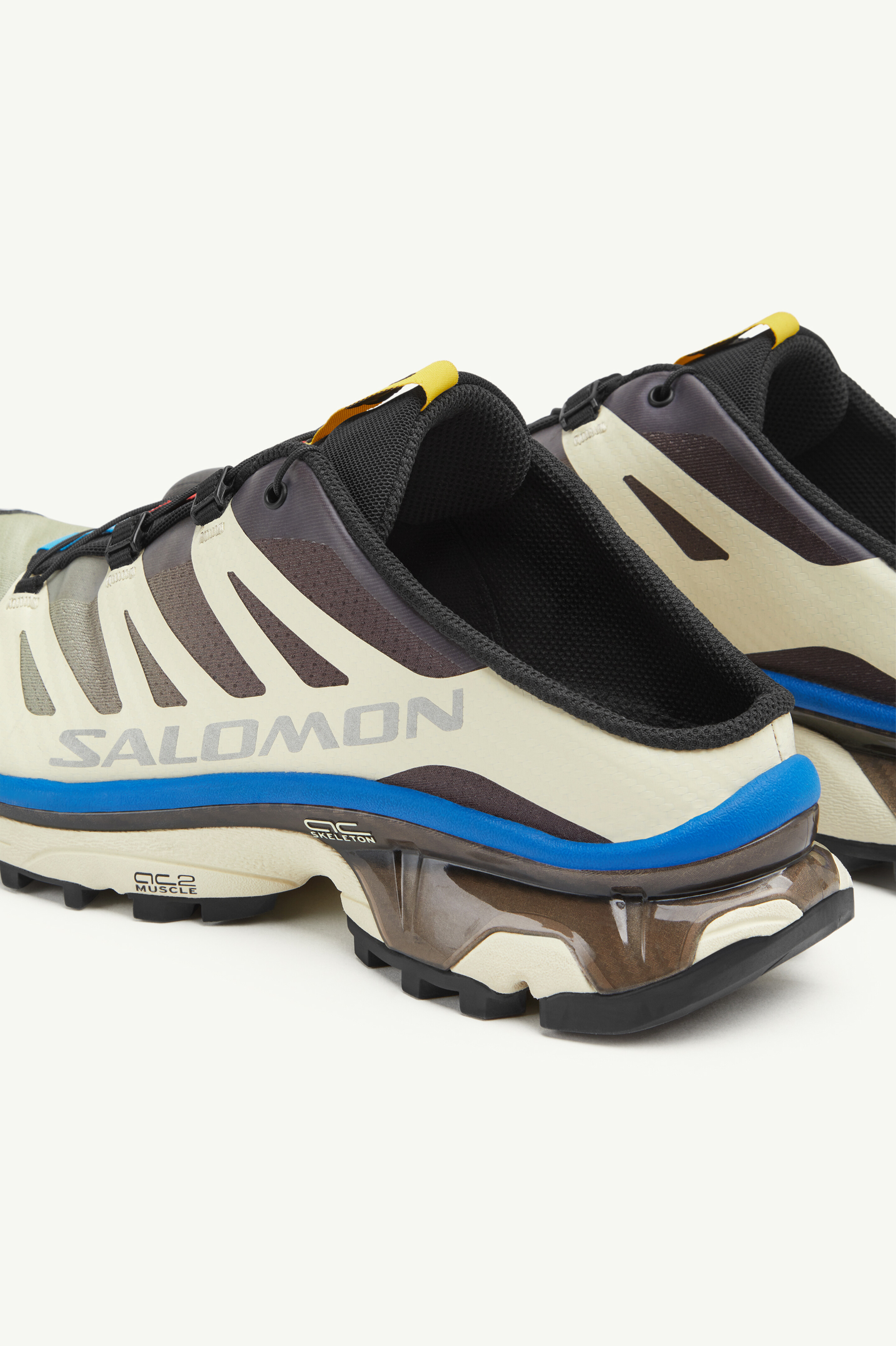 Men's Yellow & Brown Xt-4 Mules - MM6 x Salomon | MM6