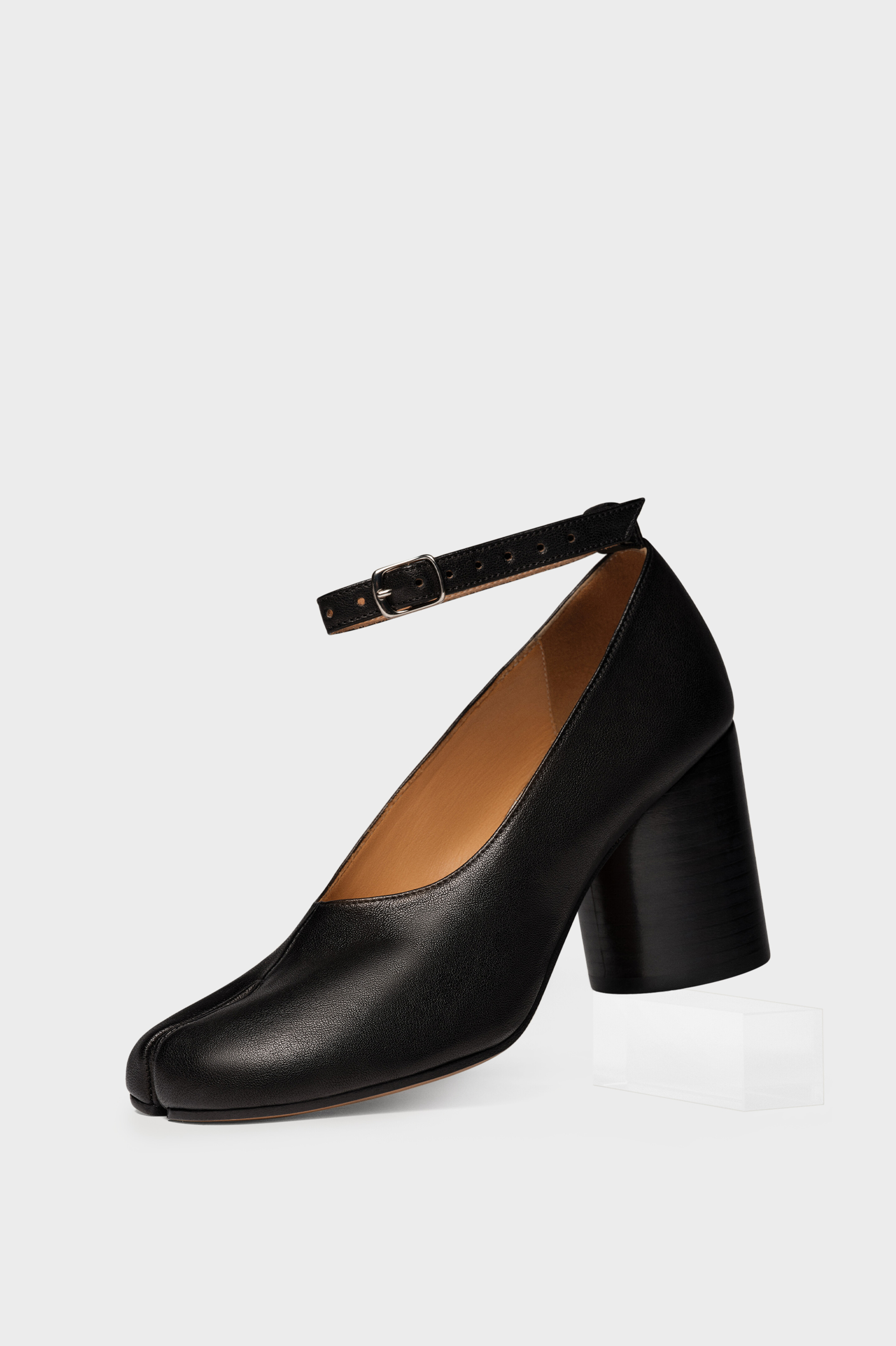Tabi Leather Heels Major Brown | Maison Margiela