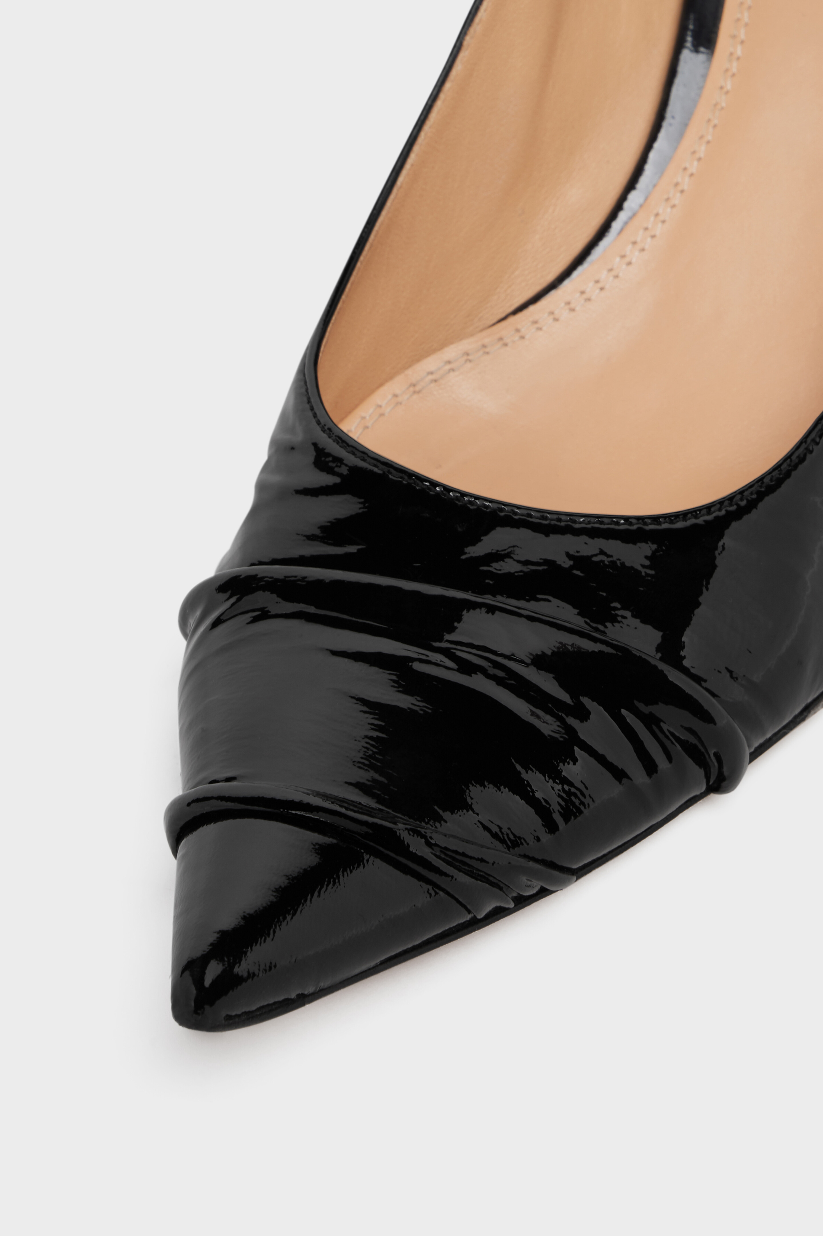 Women's Black Leather Kinkies Pump | Maison Margiela