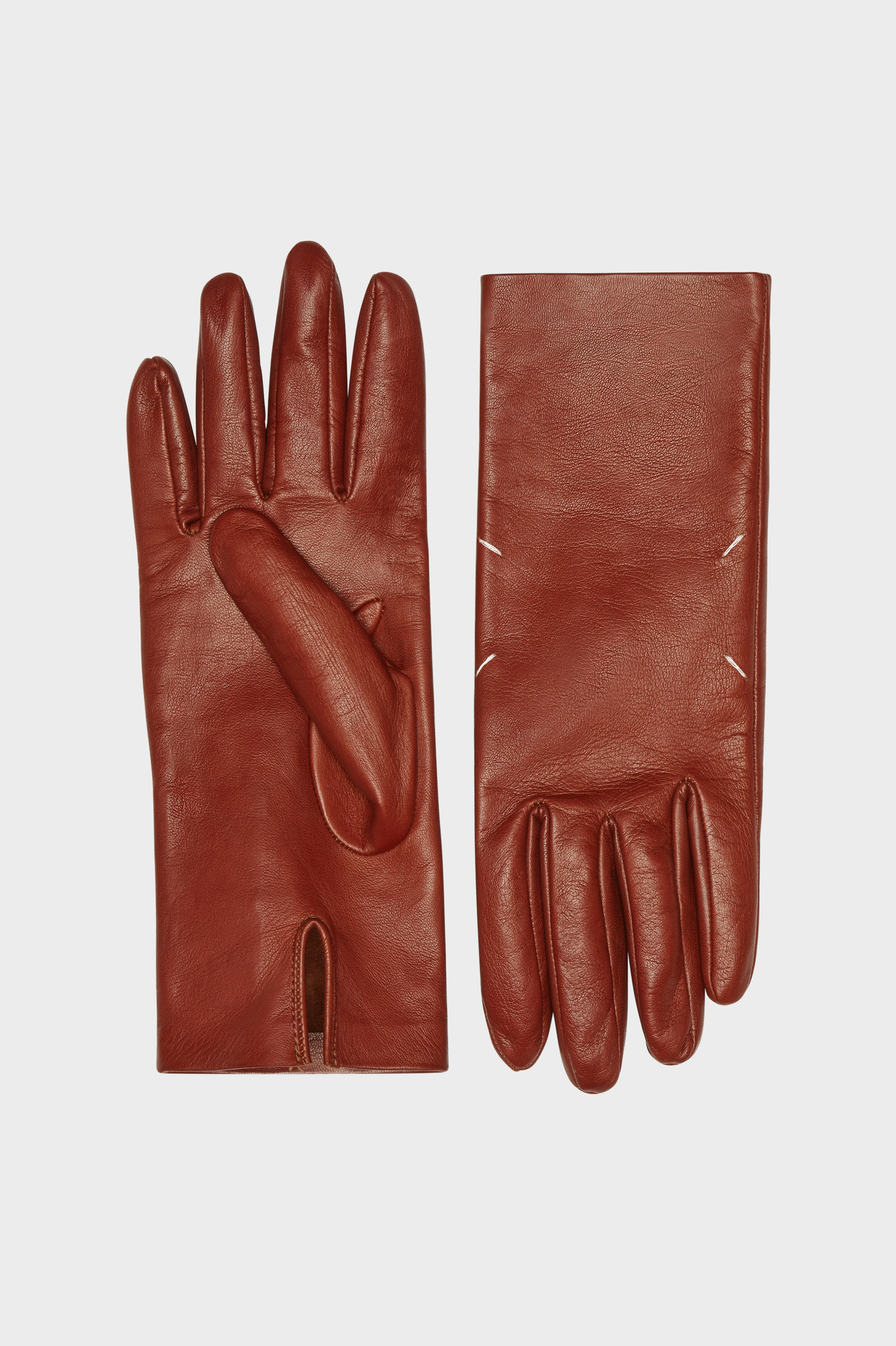 Maison Marugiela 　マルジェラ　ロングレザーグローブ Women's Red Leather Gloves | Maison Margiela