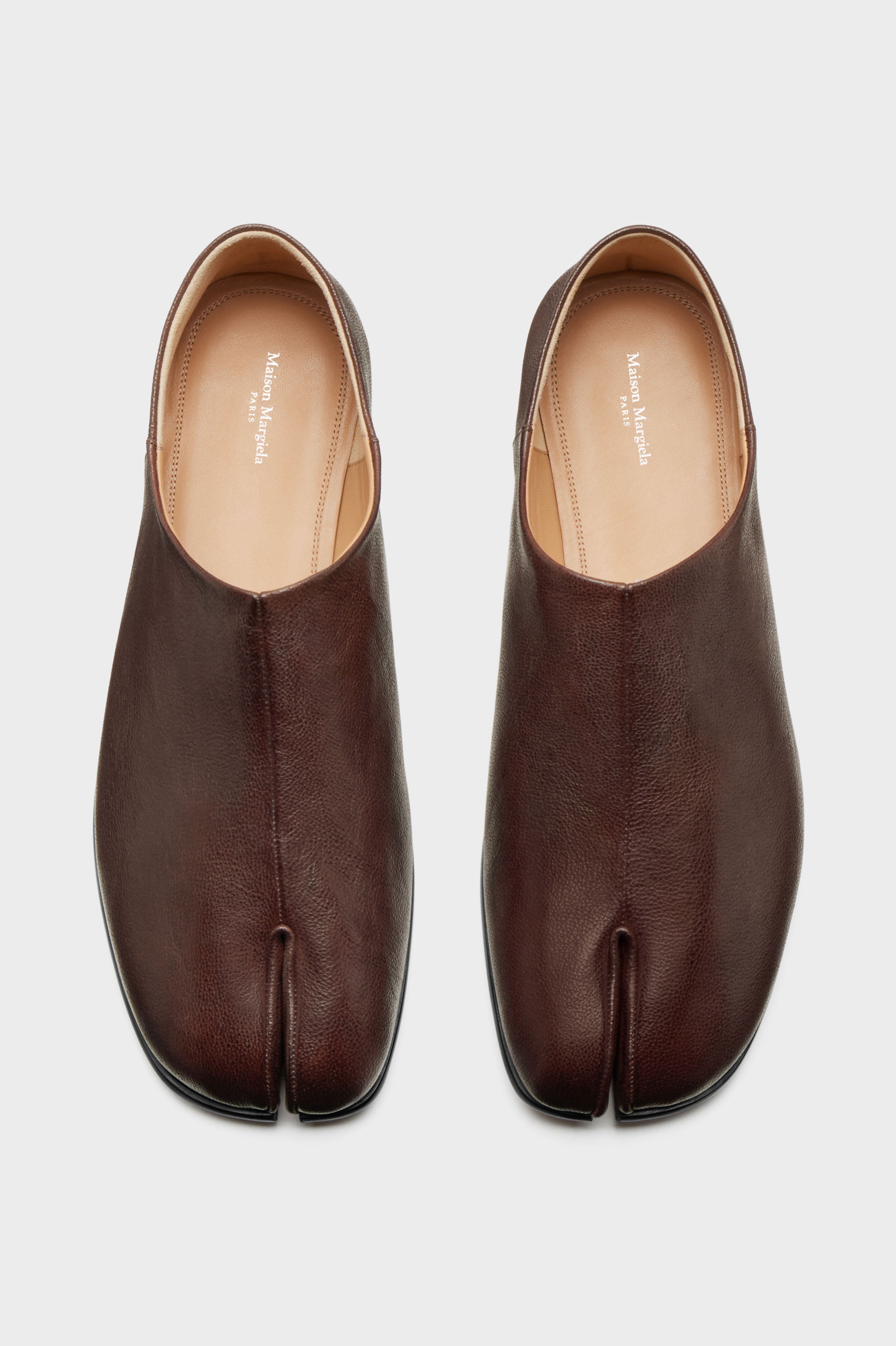Men's Brown Camel Tabi Babouches | Maison Margiela
