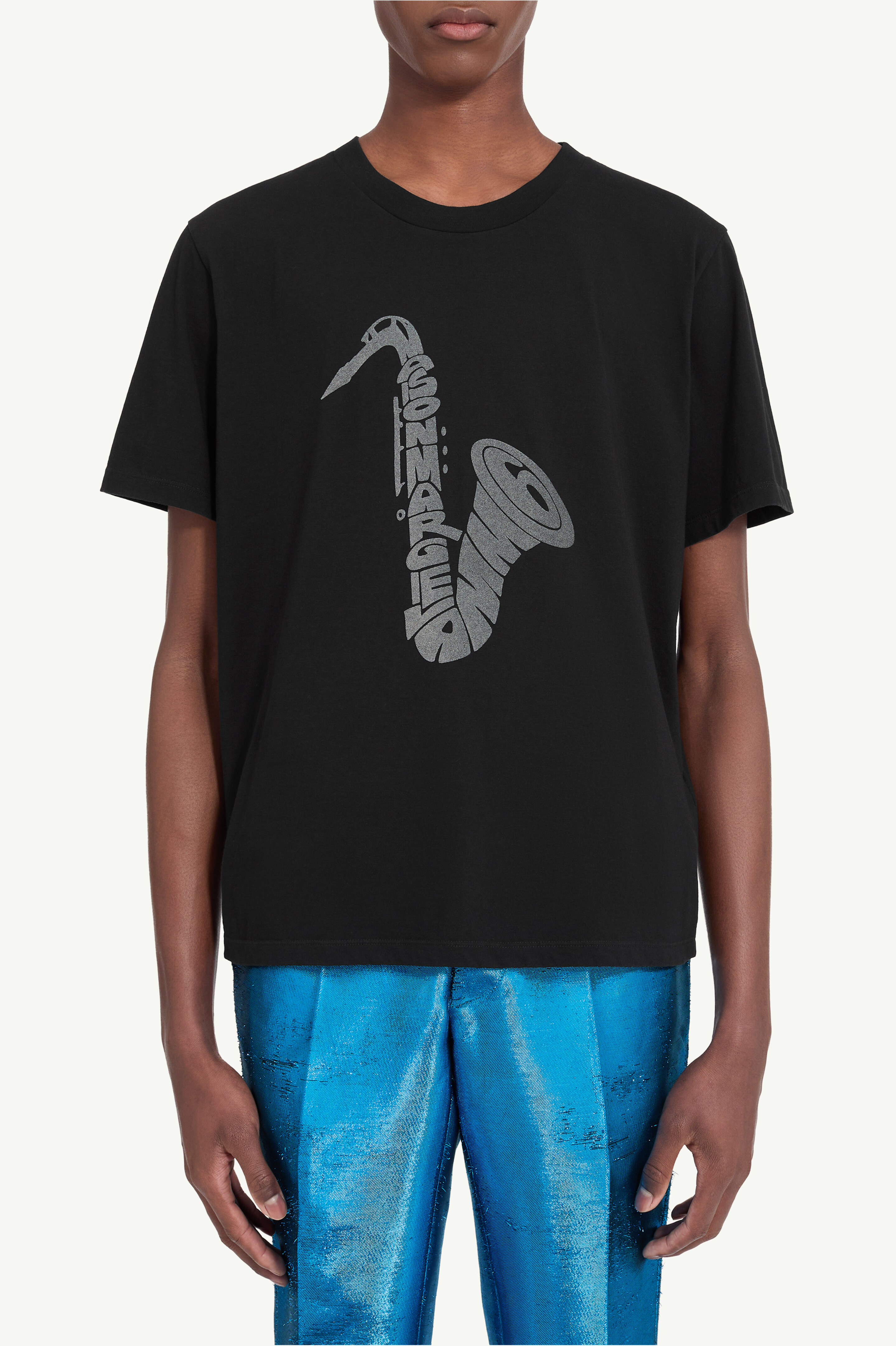 Men's Cotton Saxaphone T-Shirt | MM6