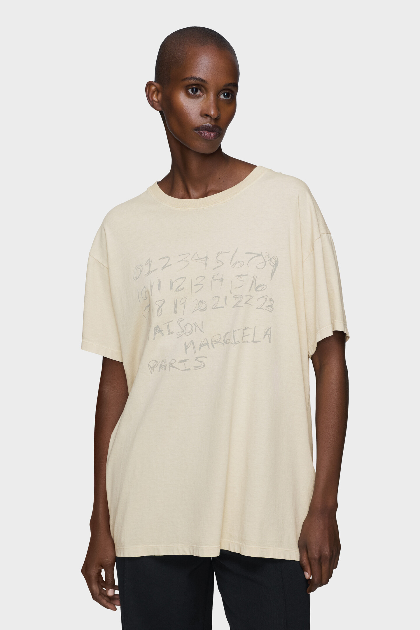 Numerical cotton T-shirt