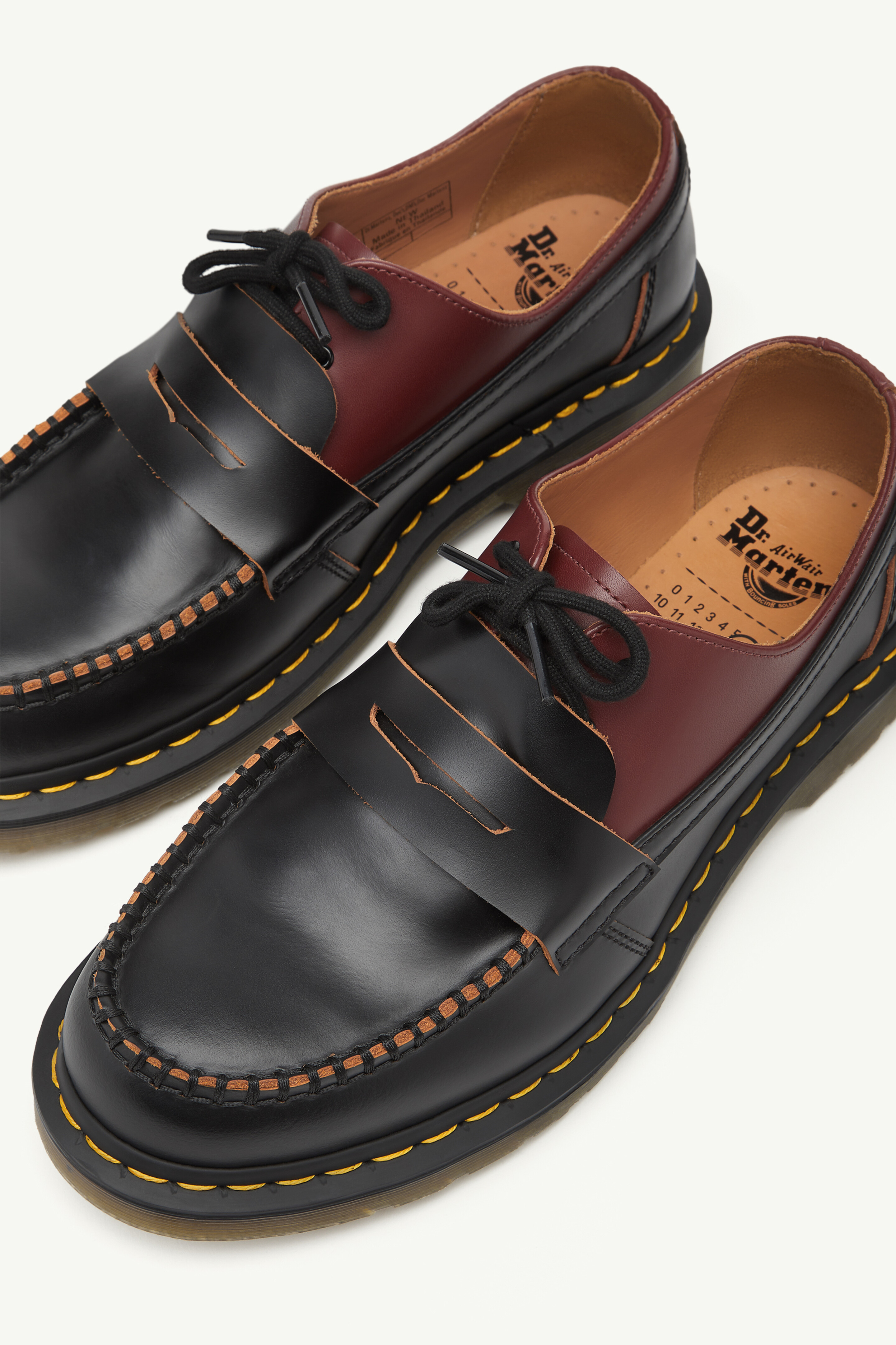 28cm 新品正規品 MM6 × Dr.Martens 1461 モカシン MM6 Maison Margiela×Dr．Martens 1461 PENT．MM6モカシン