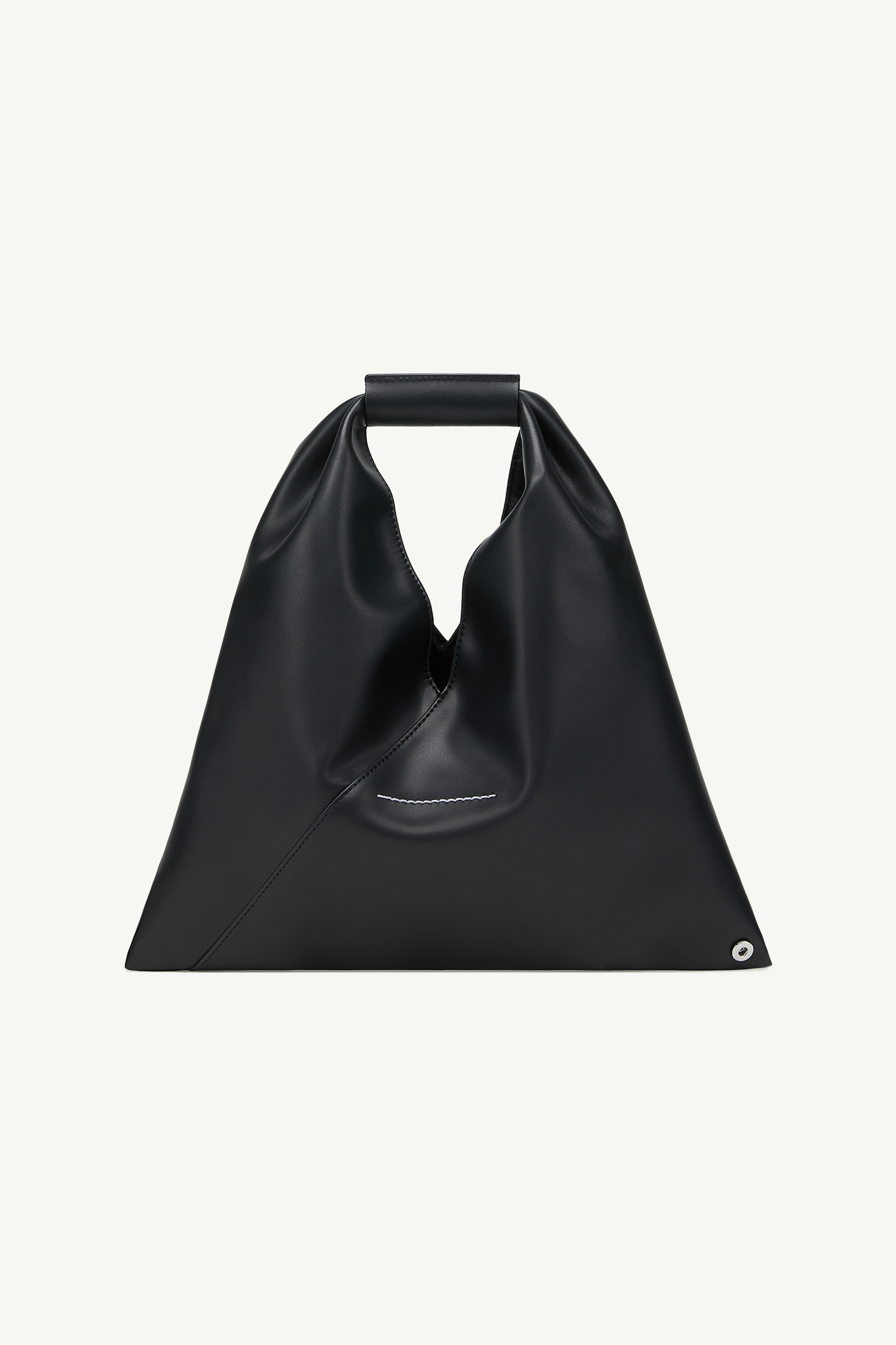 Black Faux Leather Japanese Knot Bag | Maison Margiela