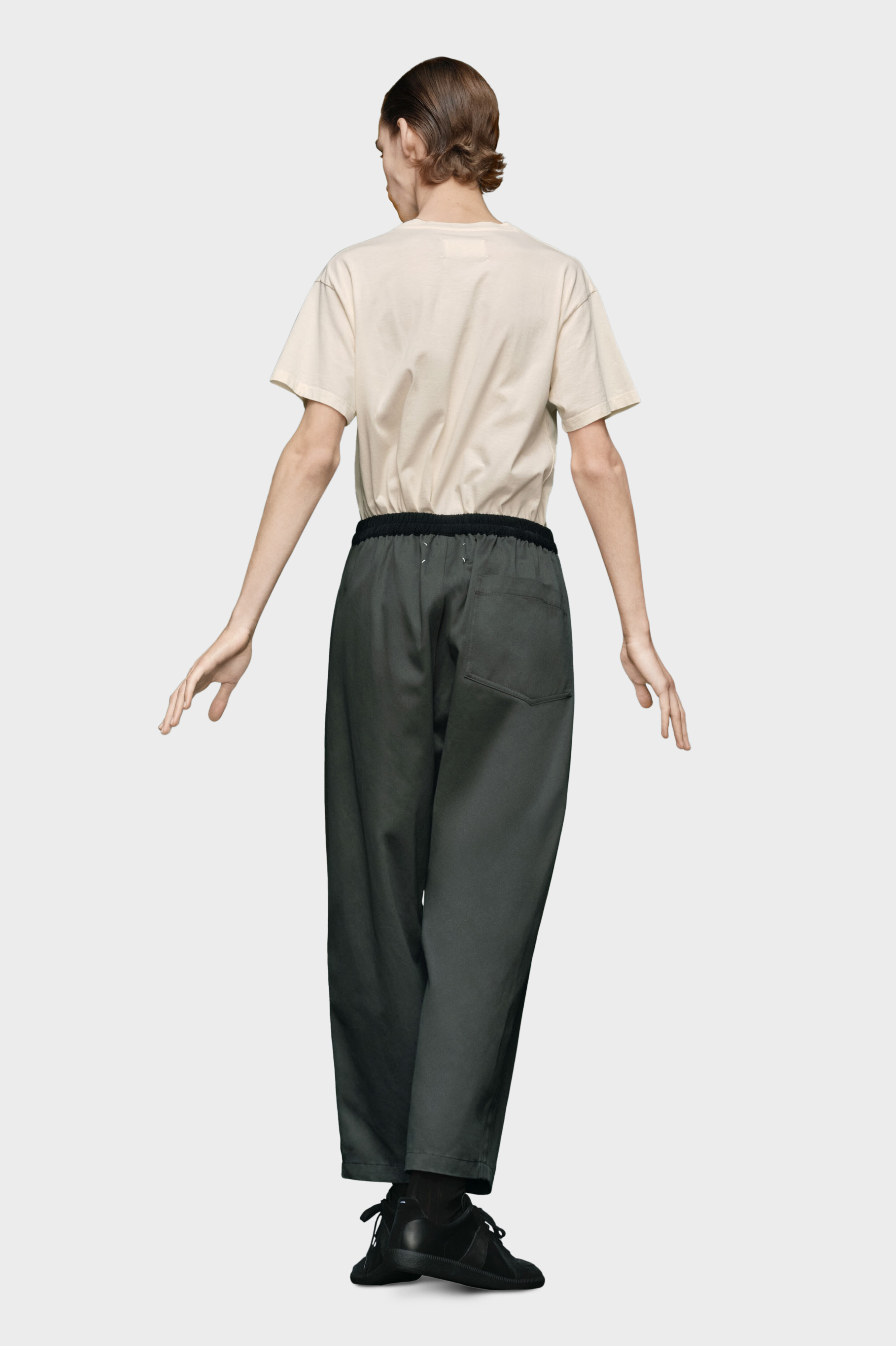 Men's Gray Cotton Trousers | Maison Margiela