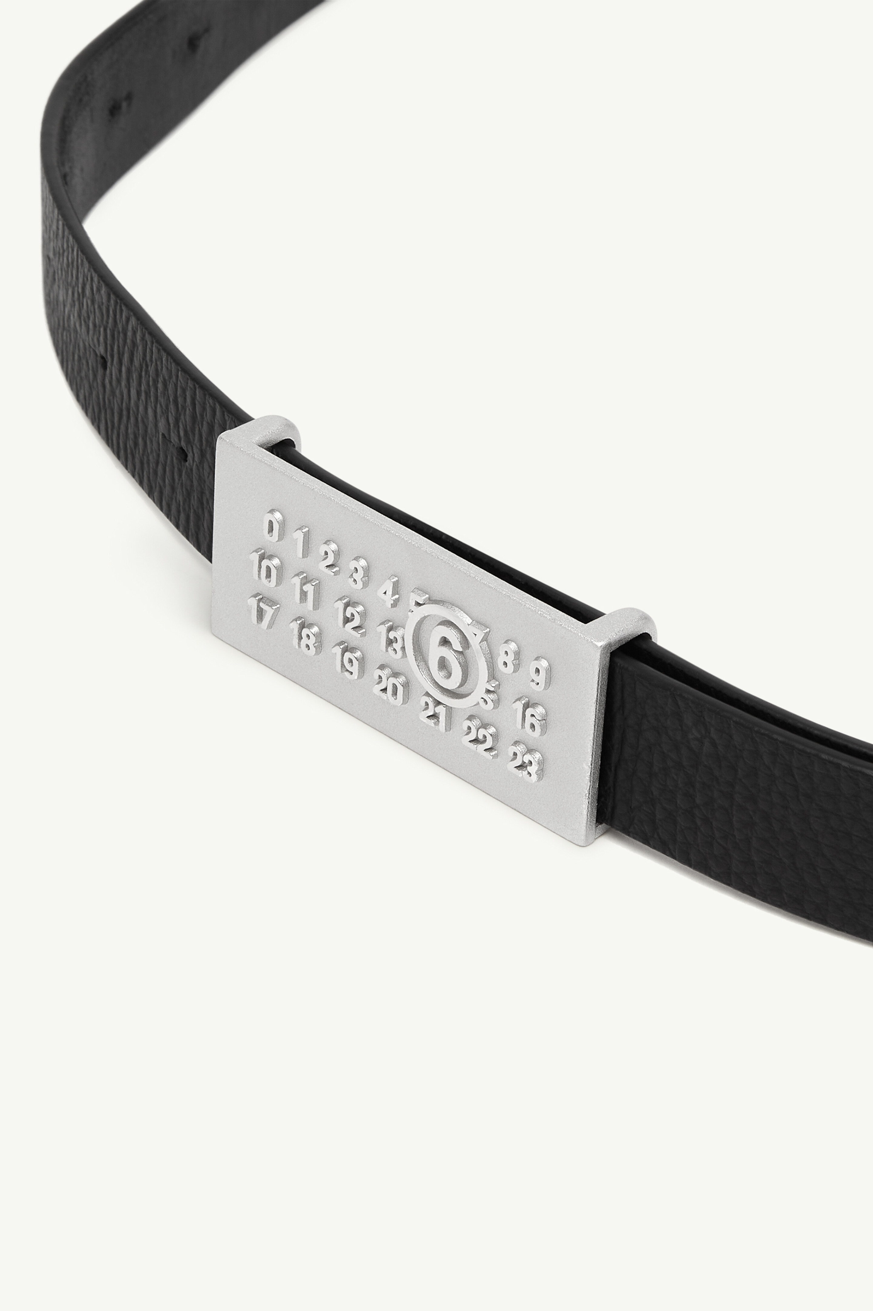 Women's Calf Leather Numeric Belt | MM6
