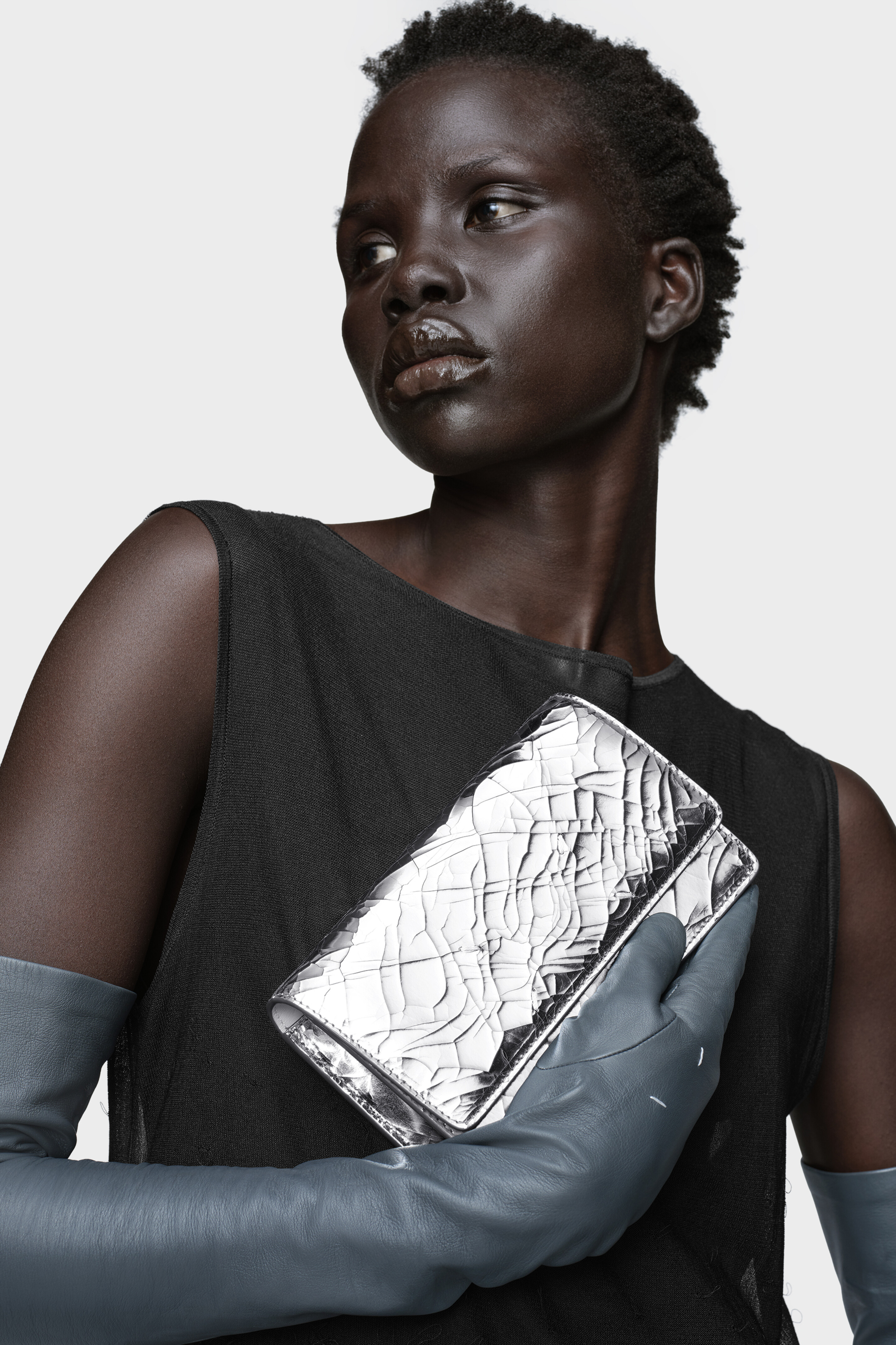 【美品】maison margiela マルジェラ　シルバーチェーンウォレット ミラーシルバーチェーンウォレット | Maison Margiela