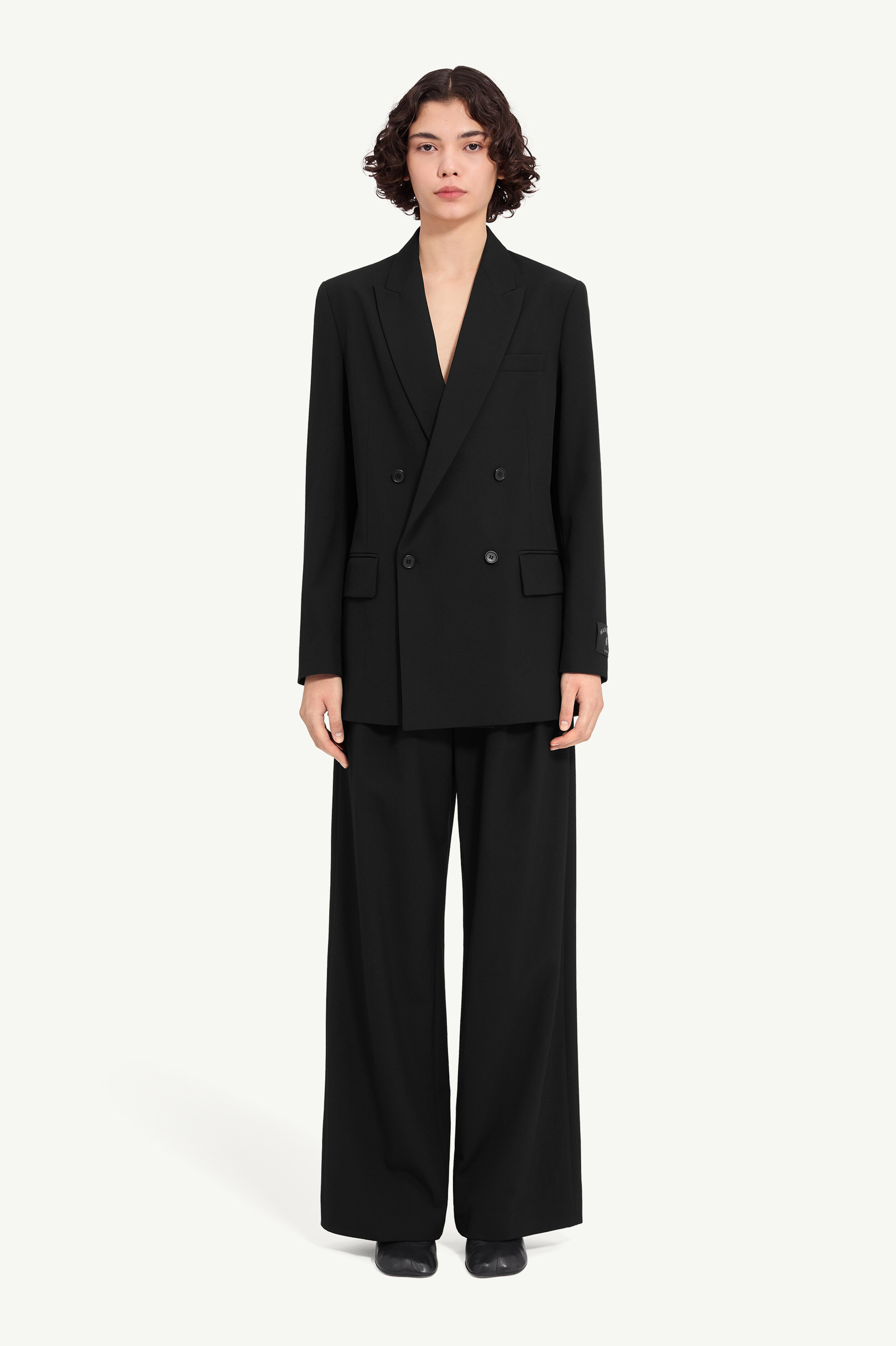 Wool blend suit jacket