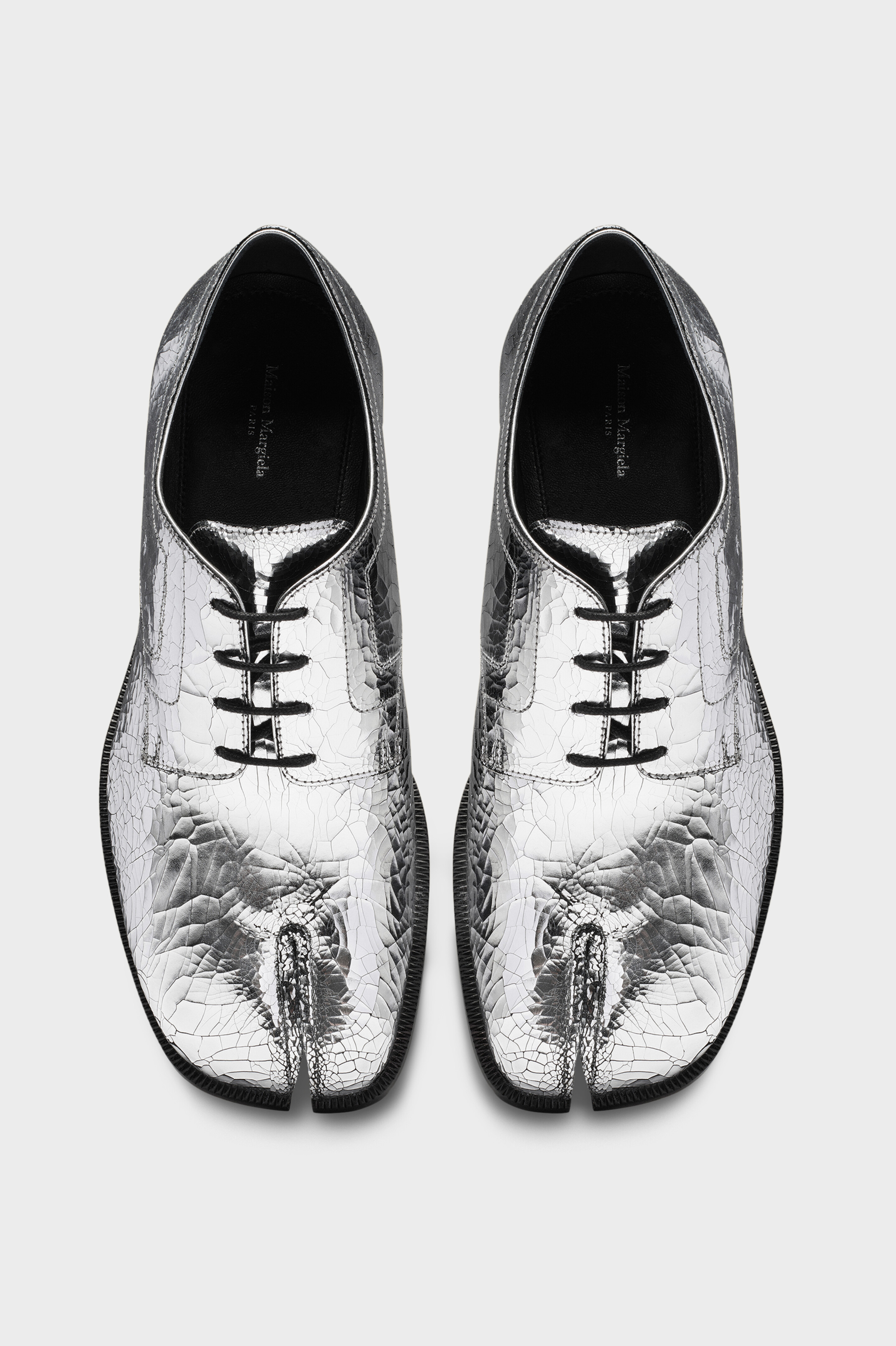 Silver Tabi broken mirror lace-ups | Maison Margiela Official