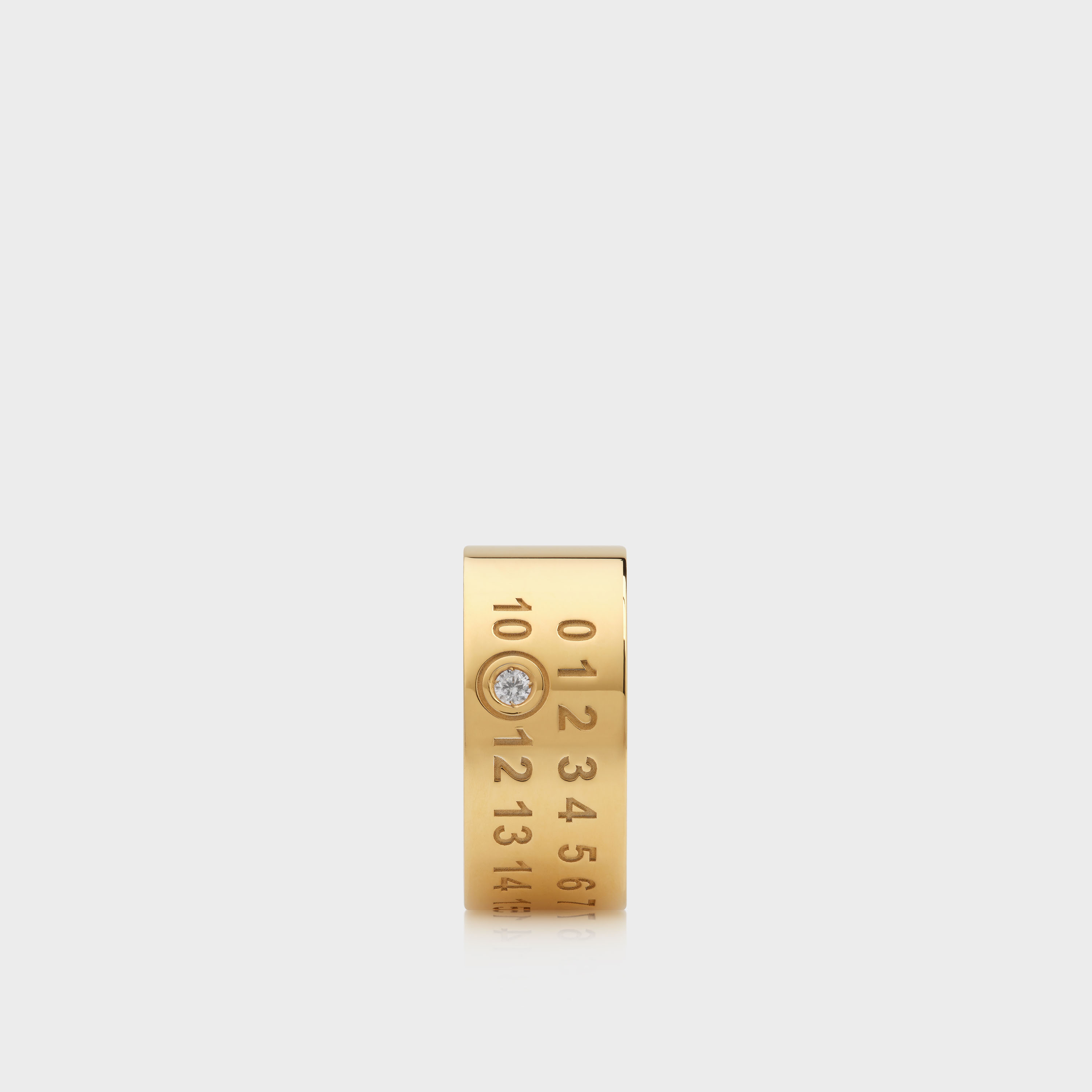 Gold Numeric diamond ring | Maison Margiela Official