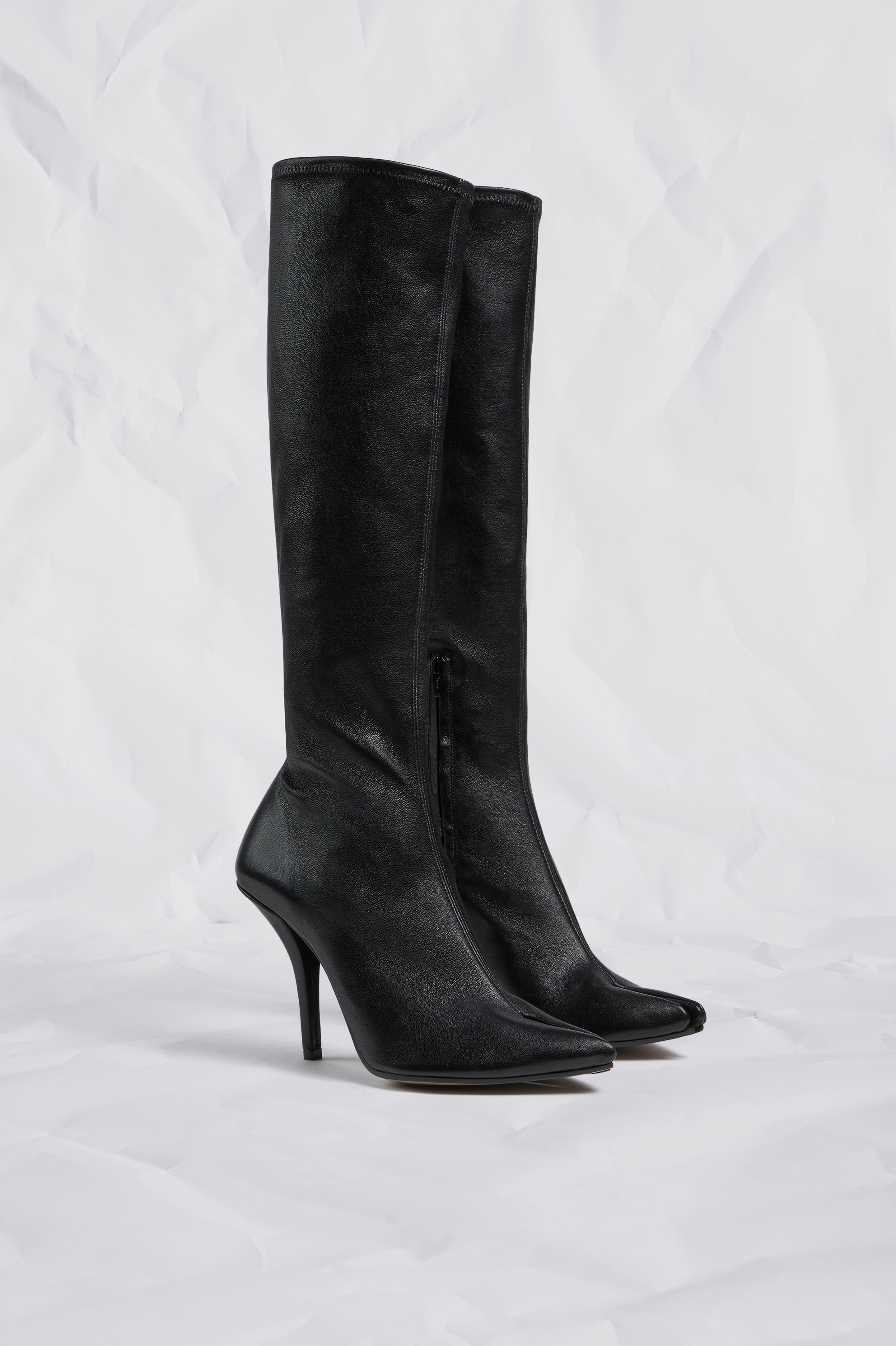 Black Tabi Knee Boots Stretch Nappa | Maison Margiela Official