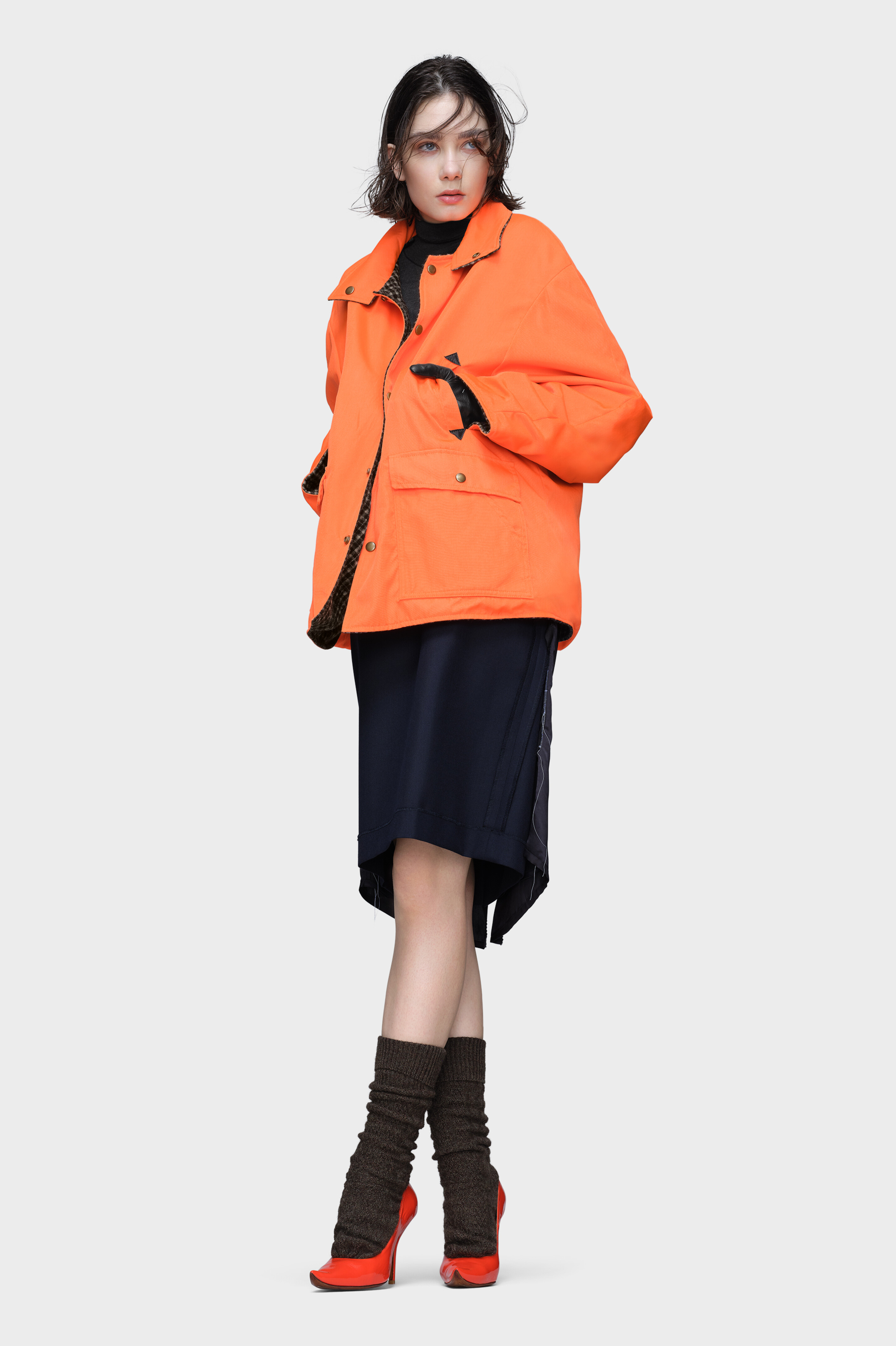 Women's Orange Reversible Jacket | Maison Margiela