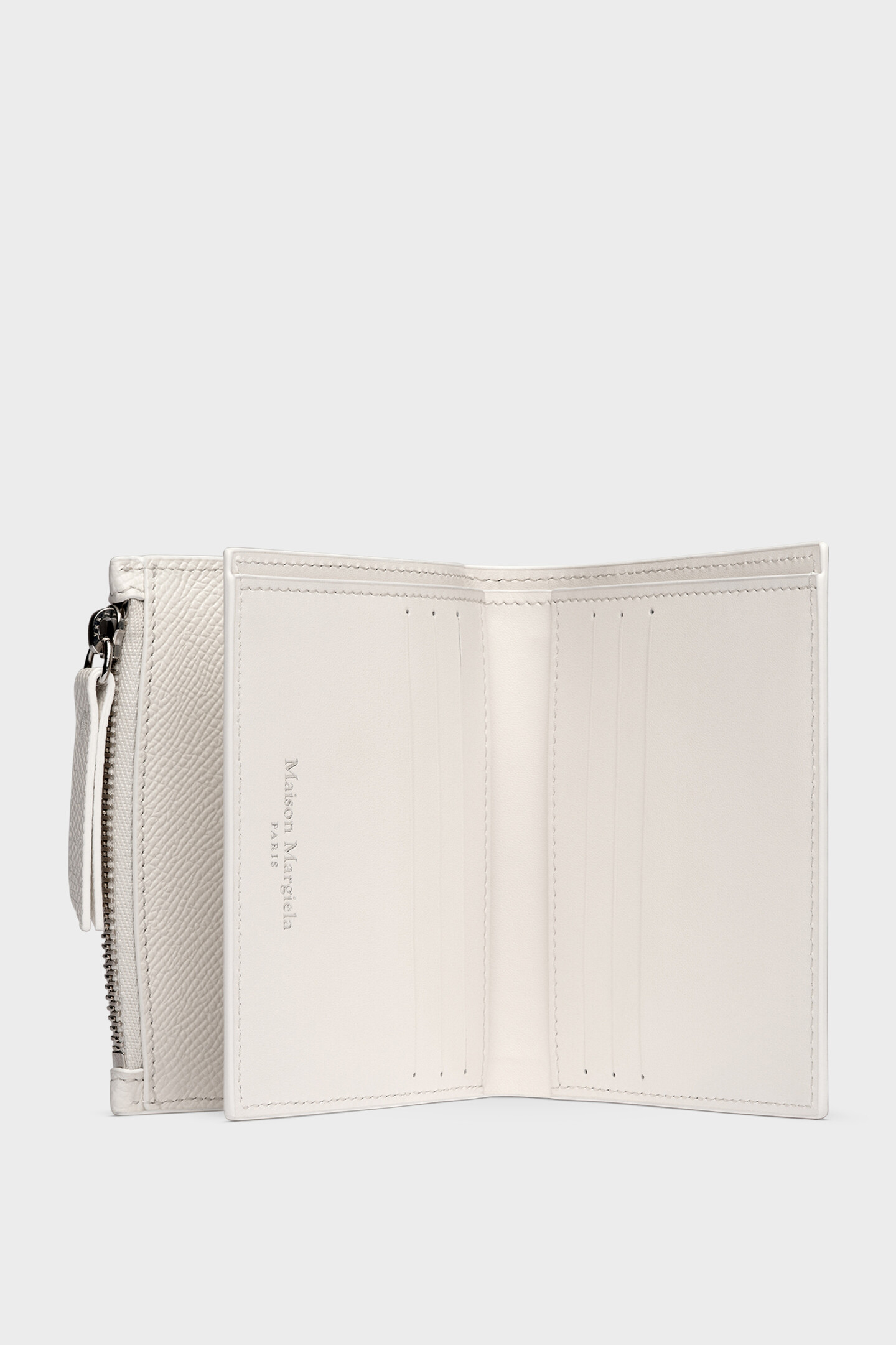White Leather Wallet with Coin Pocket | Maison Margiela