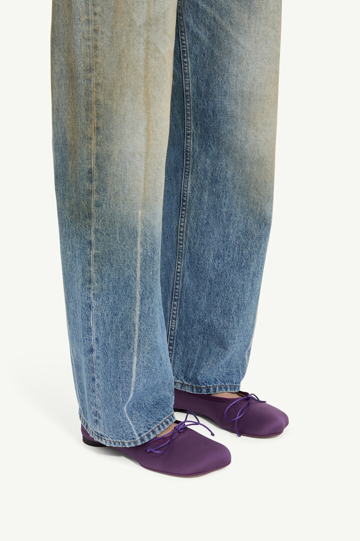Purple Anatomic Numeric Ballerinas | MM6 Official