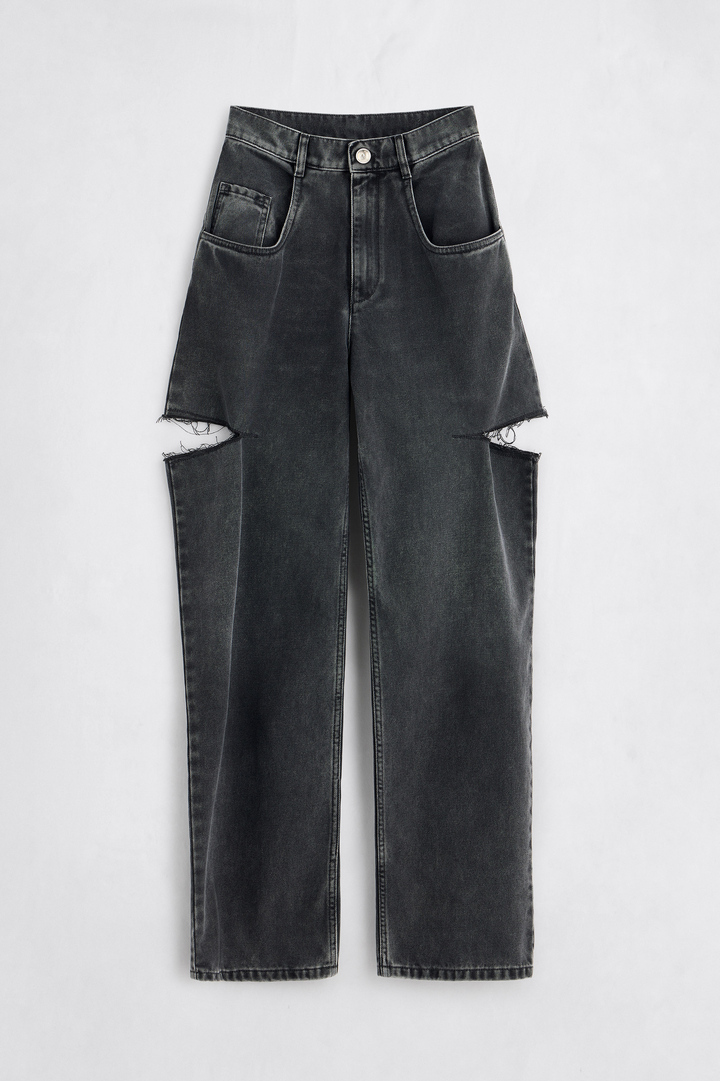 Black Cut-out jeans | Maison Margiela Official