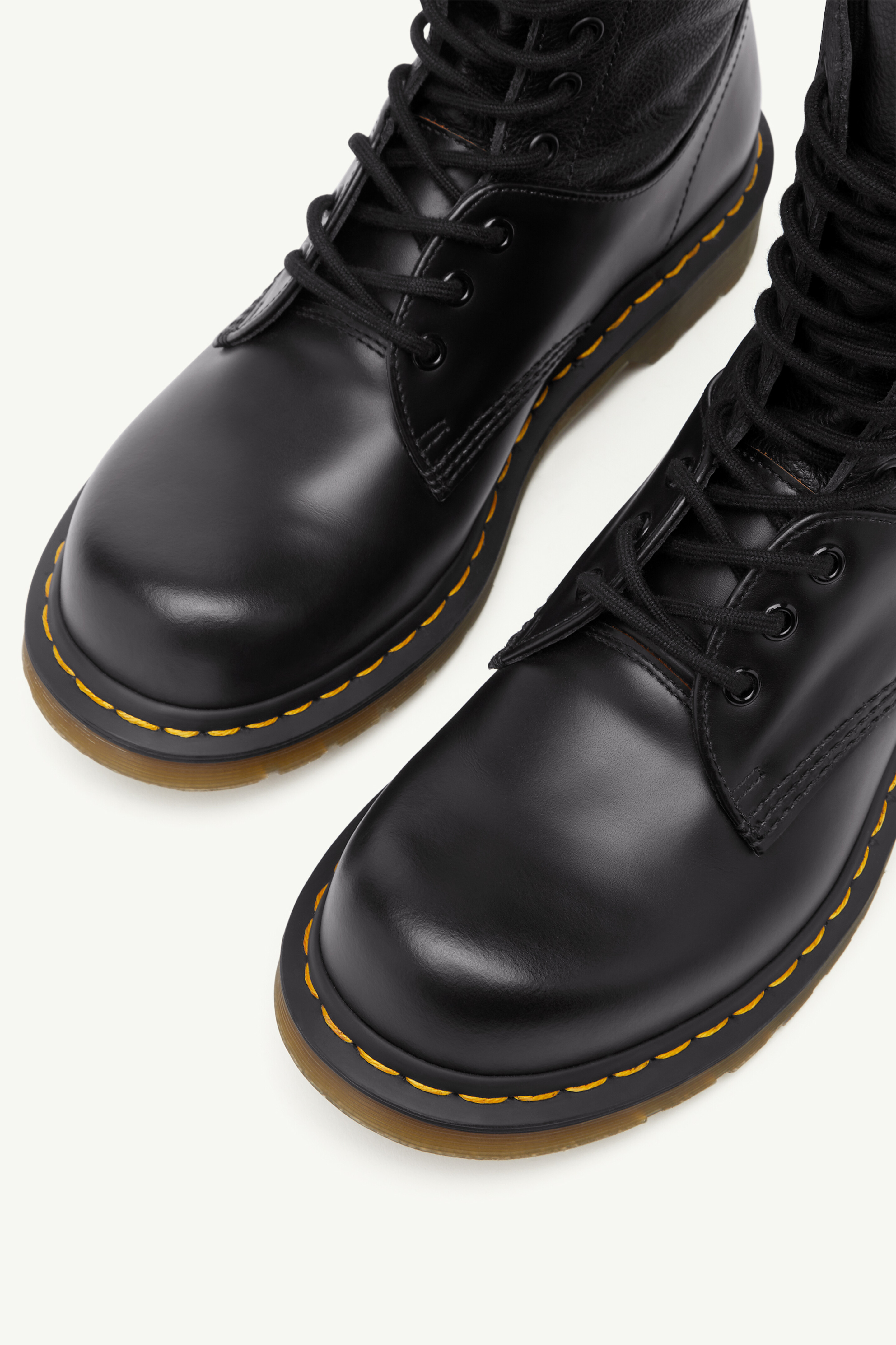 Black Men's Combat Boot - MM6 x Dr. Martens | Maison Margiela