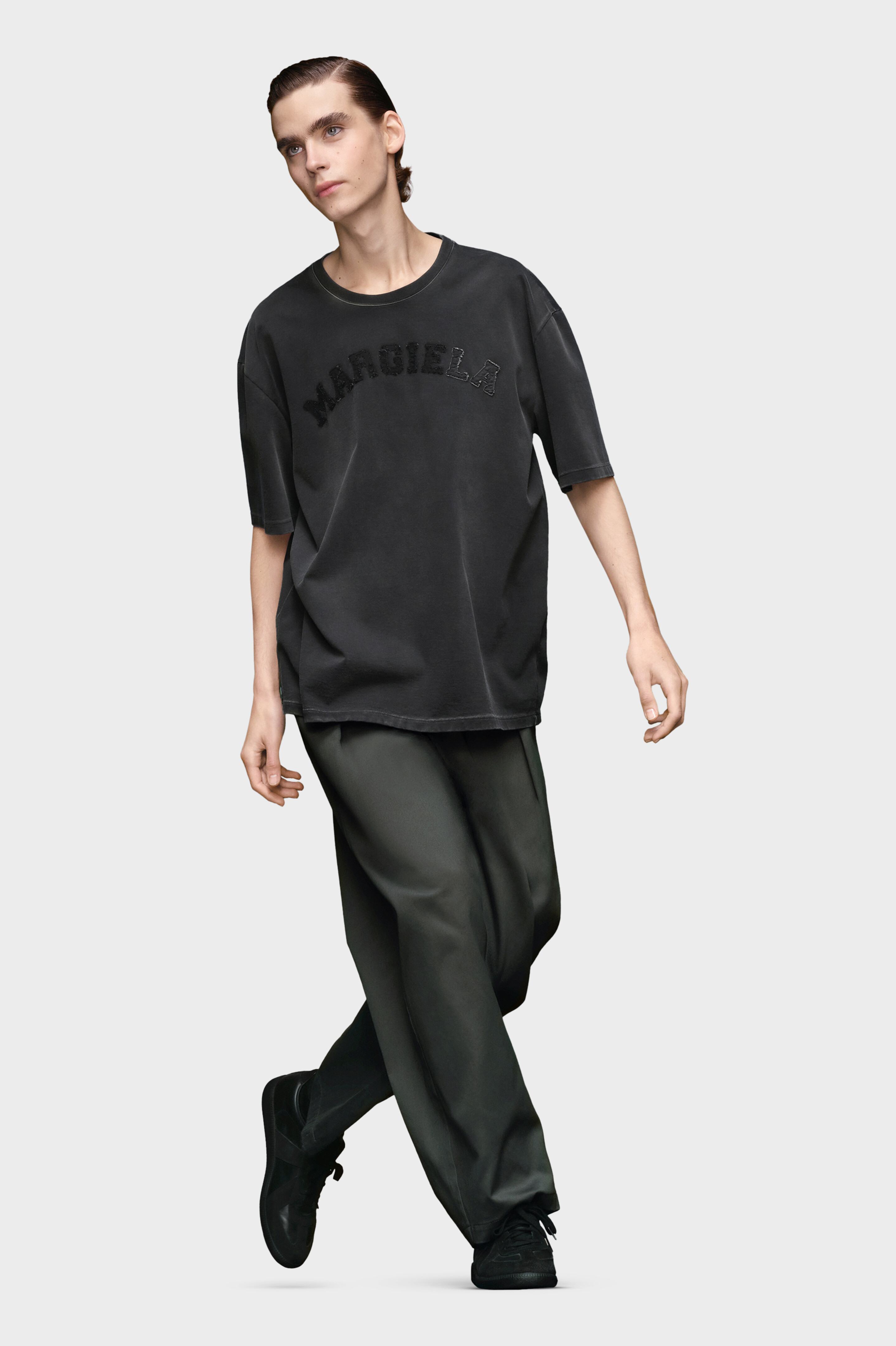 Black Jersey Relaxed Fit T-Shirt | Maison Margiela