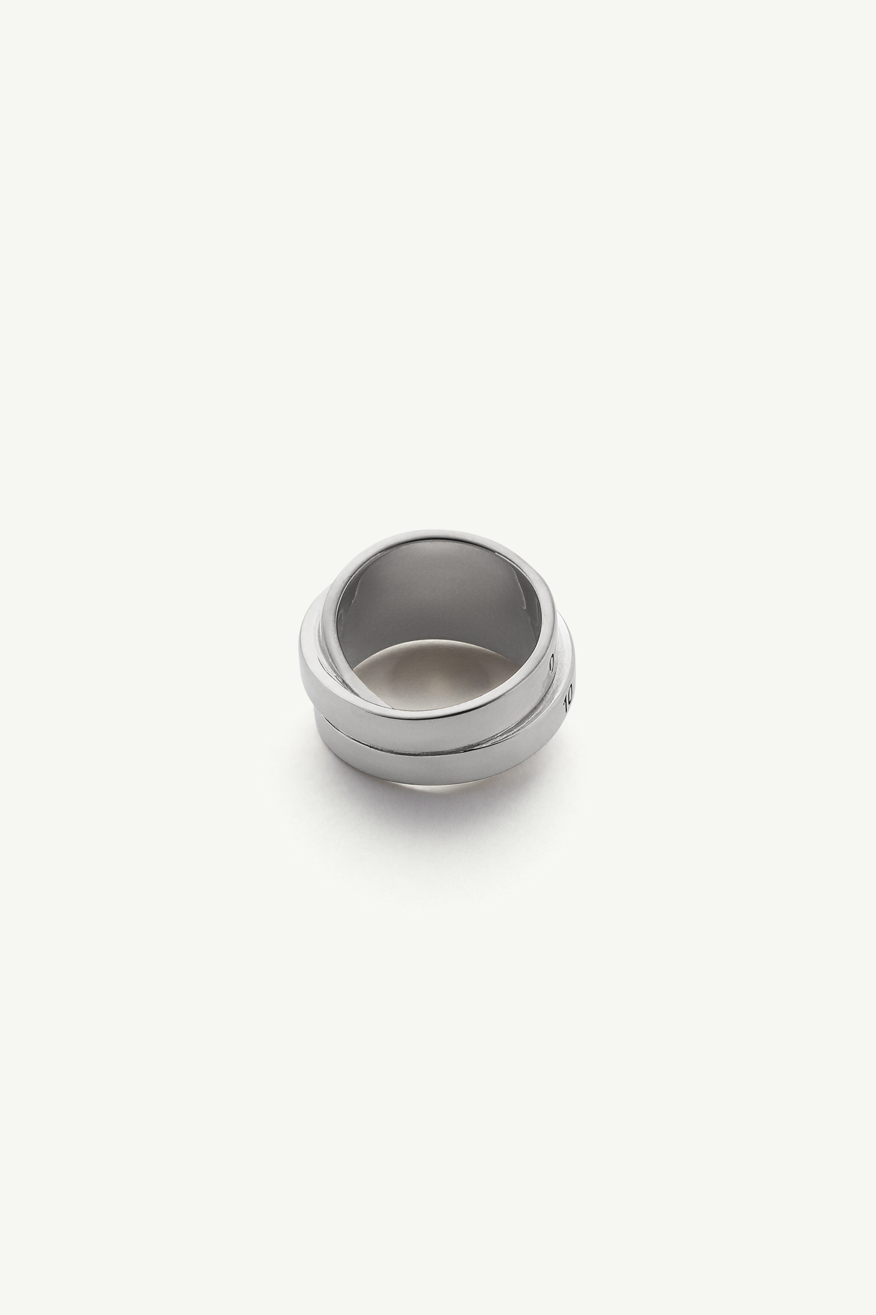 トリプルロゴ 「ニューメリック」リング グレー | Maison Margiela 公式