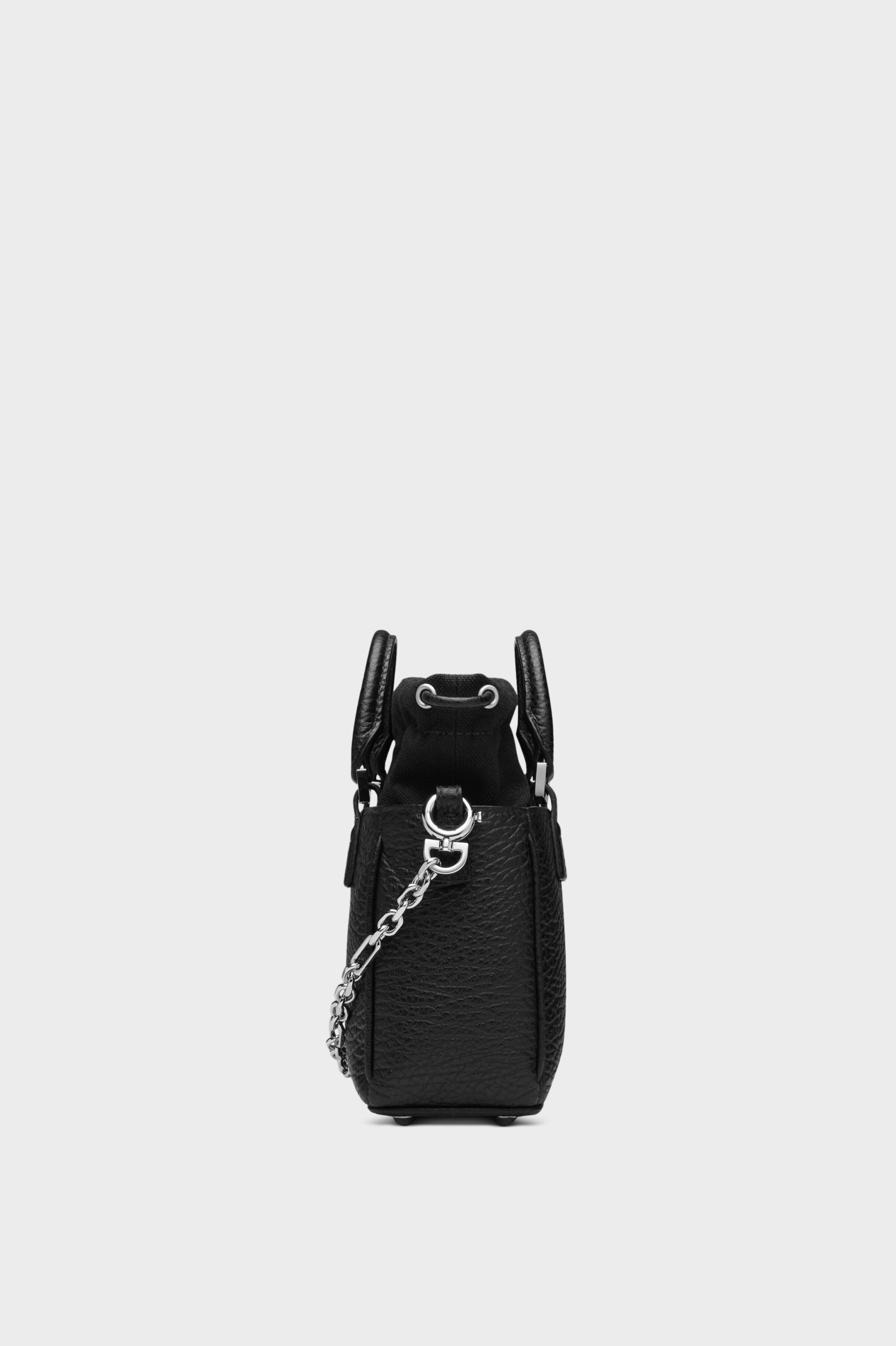Black Leather 5AC Tote Bag | Maison Margiela Black Leather 5AC Tote Bag | Maison Margiela
