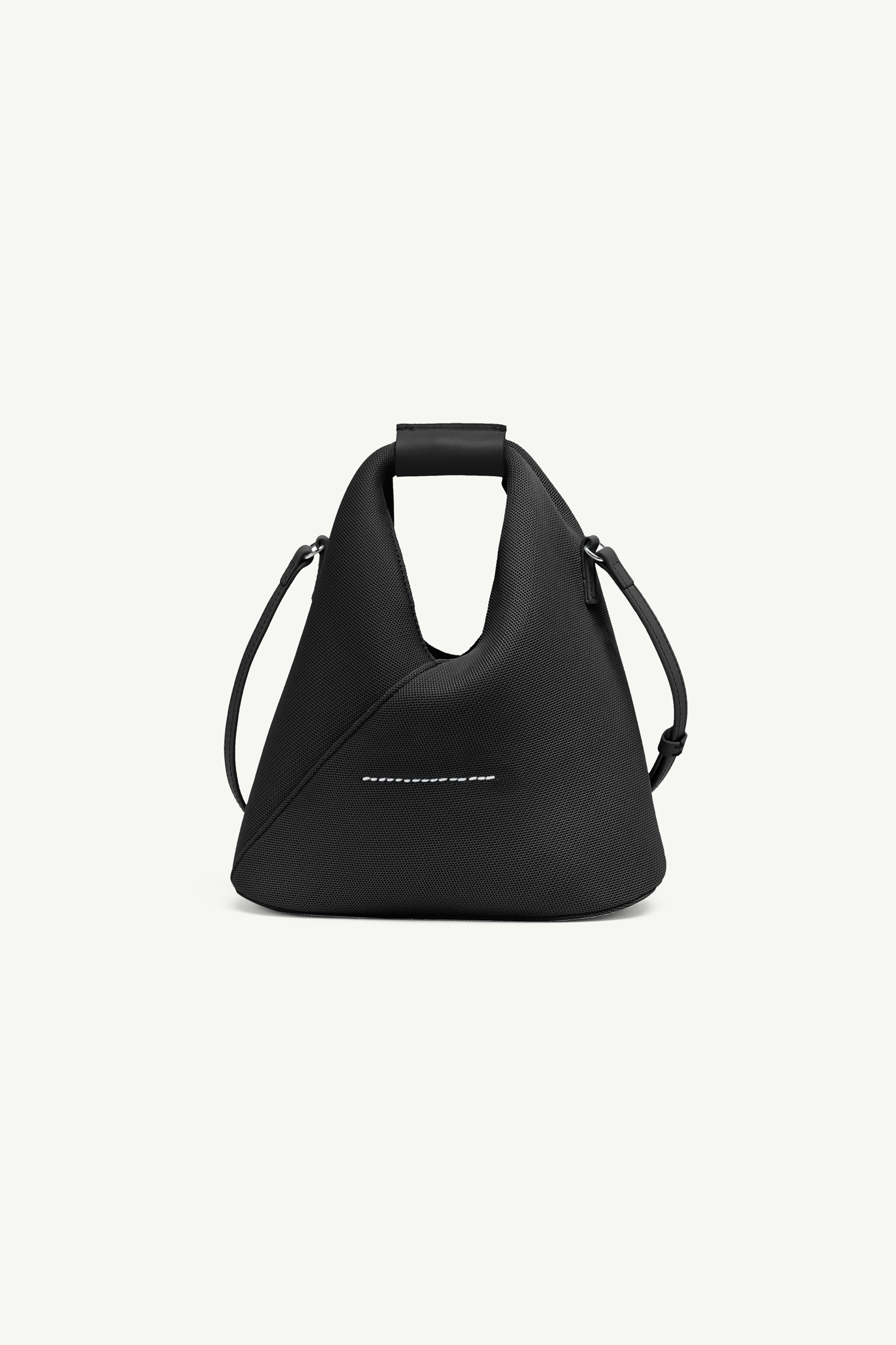 Black Mesh Japanese Crossbody Shoulder Bag | Maison Margiela