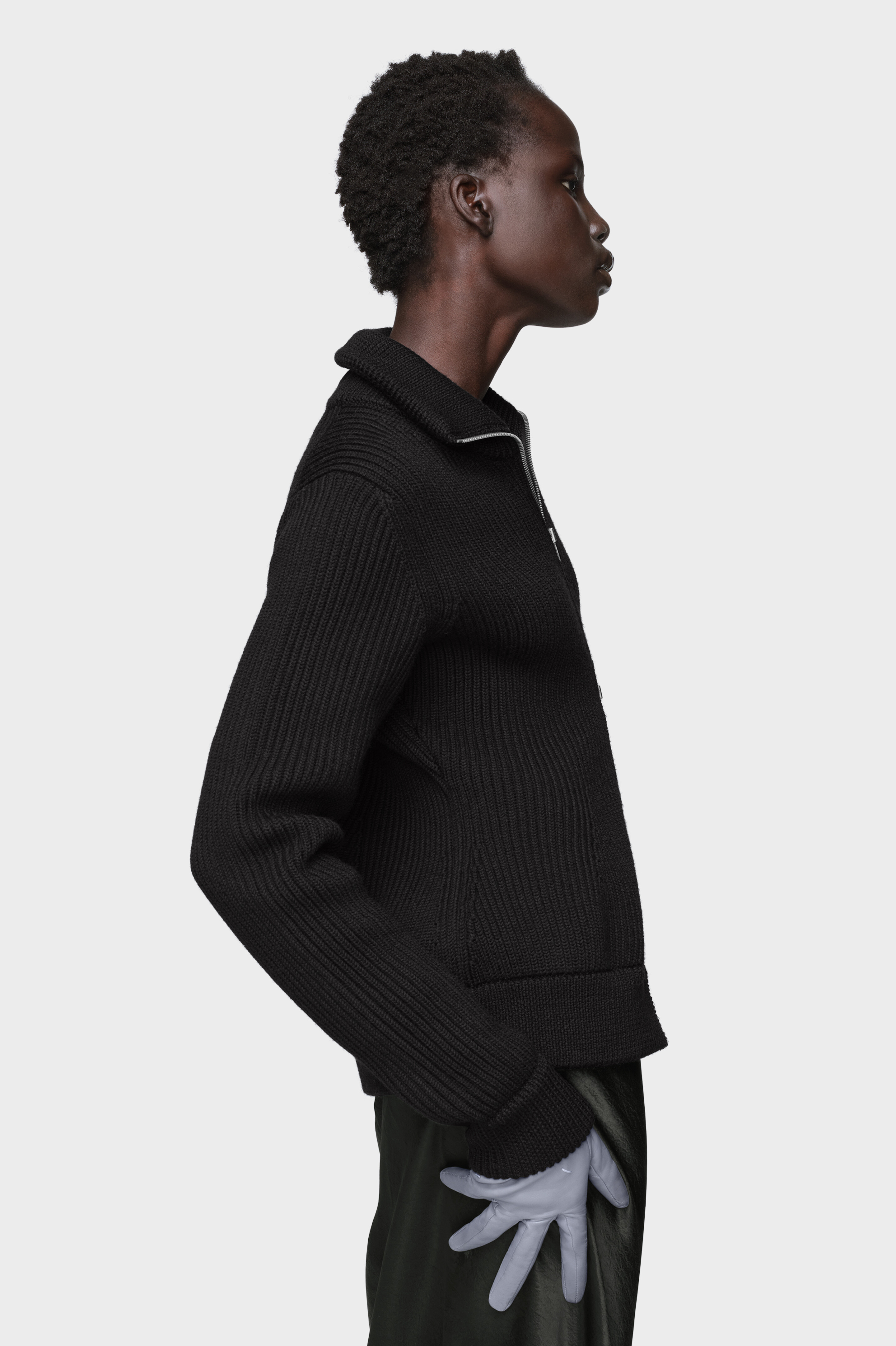Maison Margiela メゾンマルジェラ  S51HA0931 ﾌﾞﾗｯｸ ﾘﾌﾞﾆｯﾄ XS Maison Margiela（旧Maison Martin Margiela） - Maison Margiela