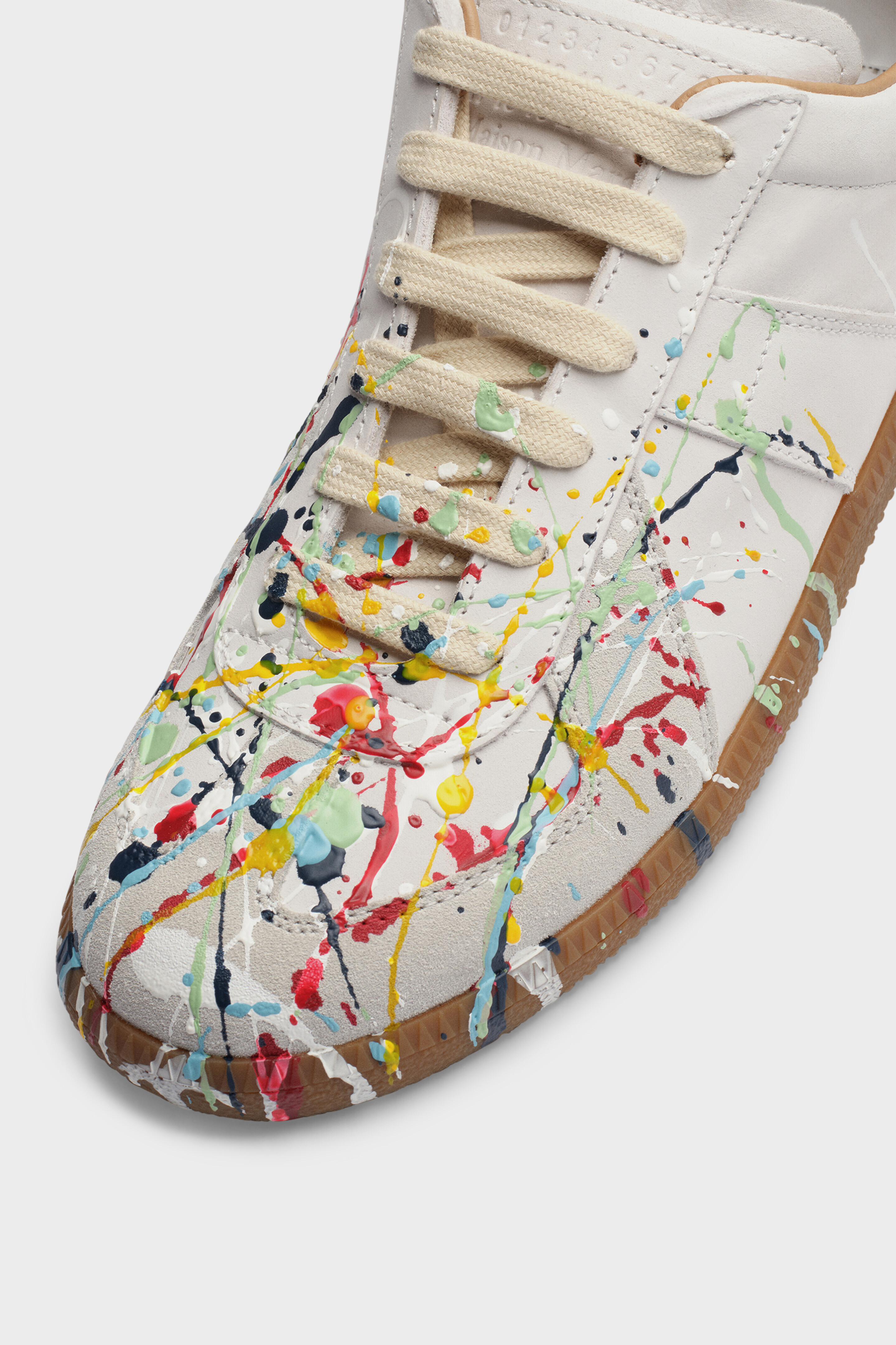 Paint Drop Replica Sneakers Black | Maison Margiela Paint Drop Replica Sneakers Black | Maison Margiela