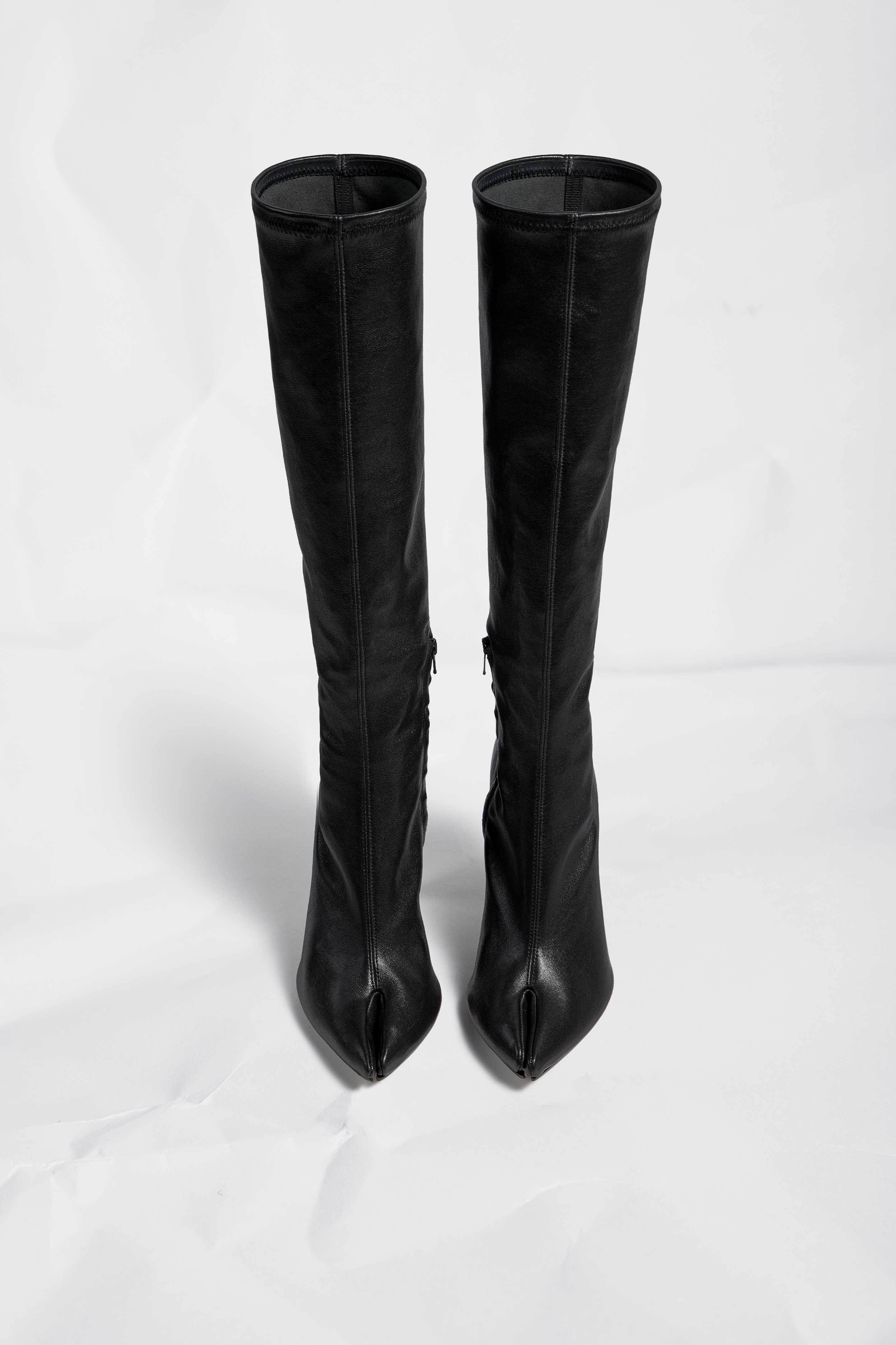 Black Tabi Knee Boots Stretch Nappa | Maison Margiela Official