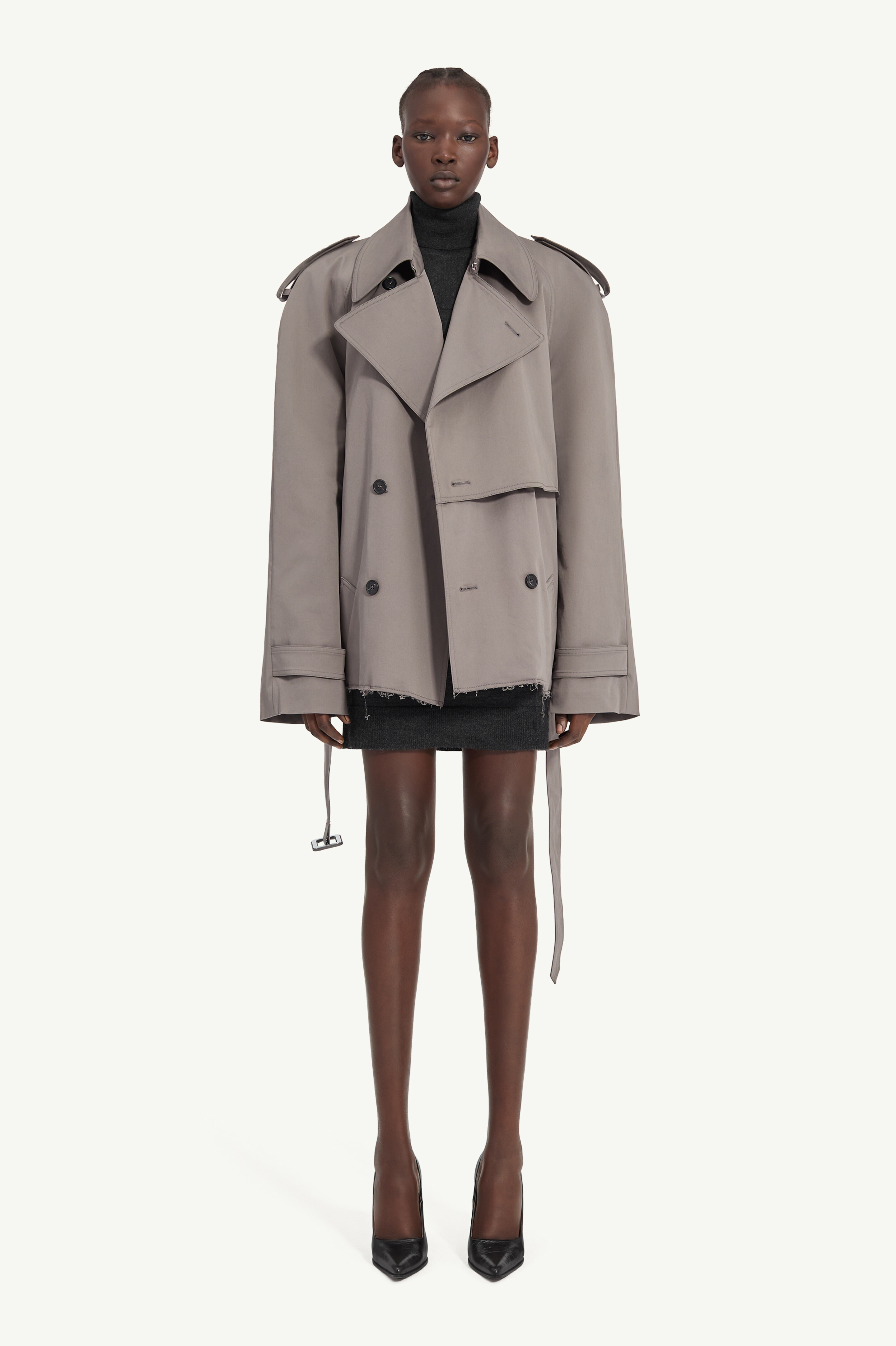 クロップド トレンチコート