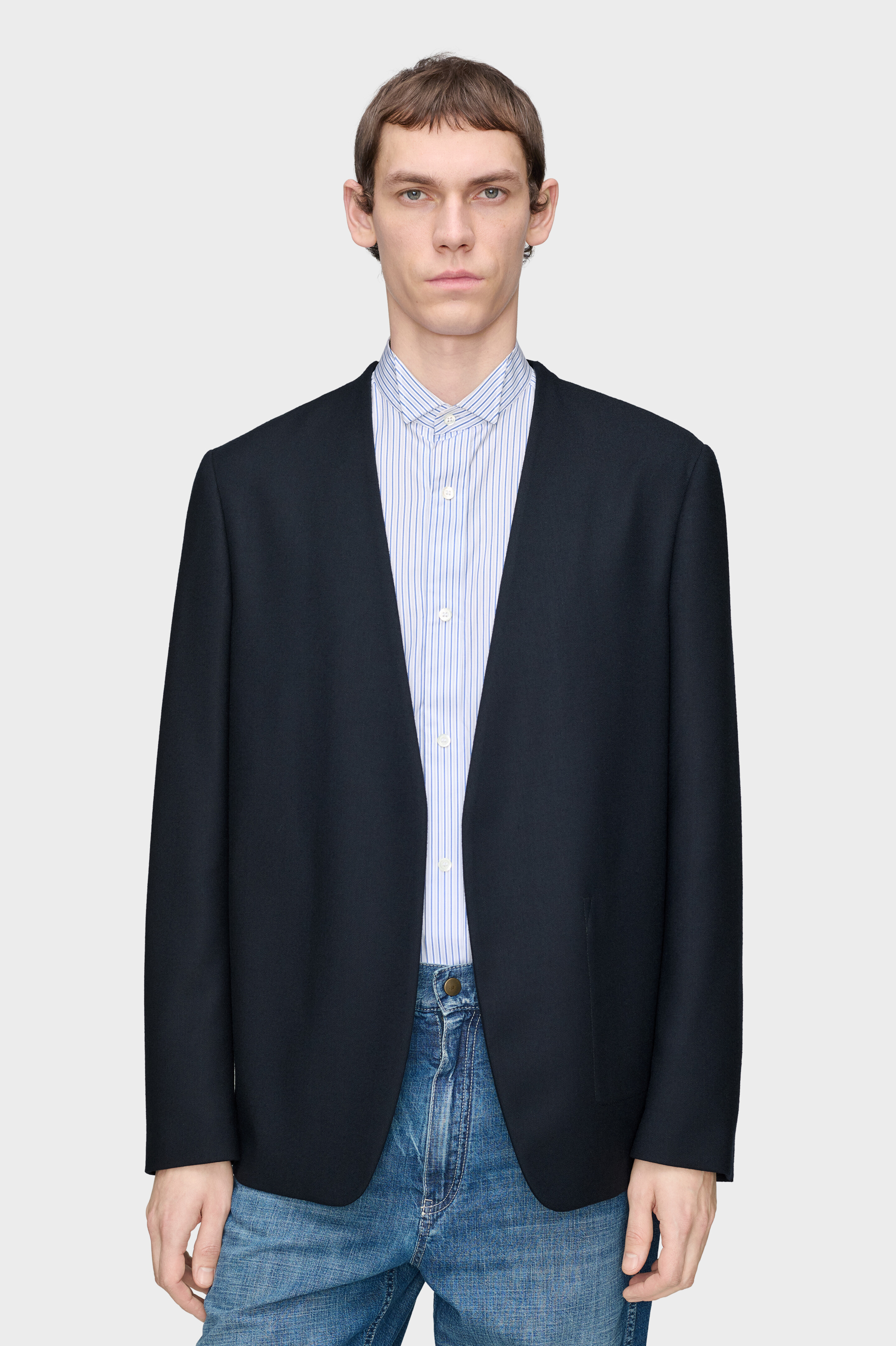 Minimal Blazer Navy Blue | Maison Margiela Official