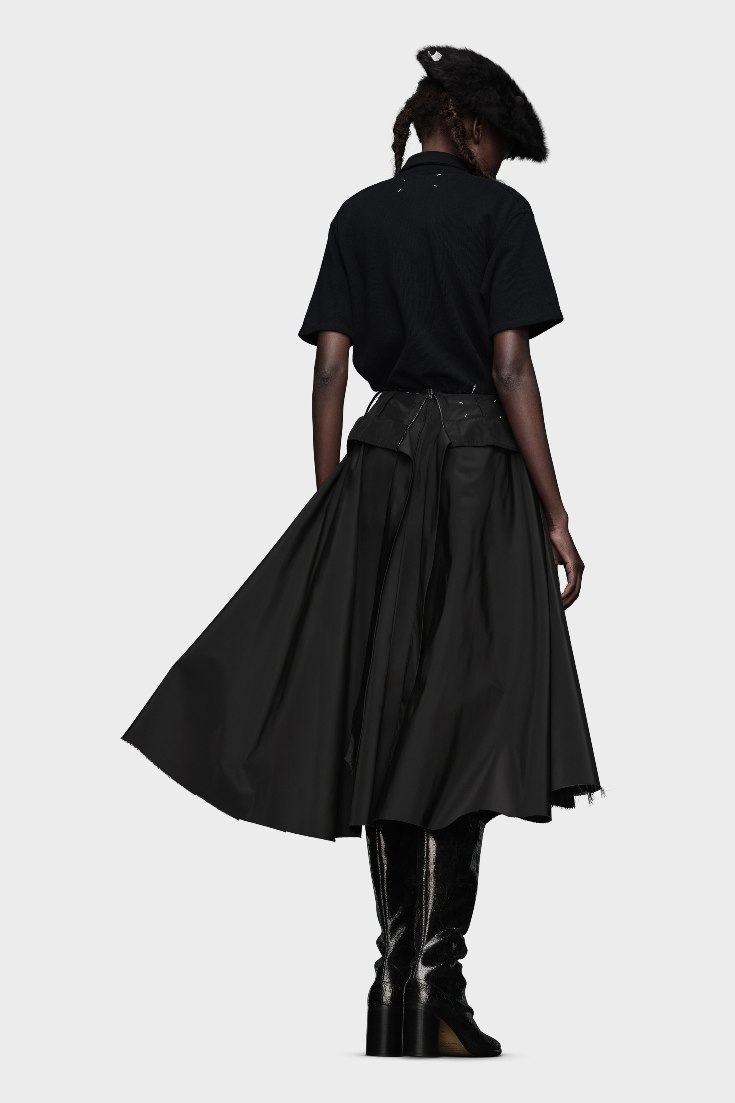 Taffeta Midi Skirt | Maison Margiela