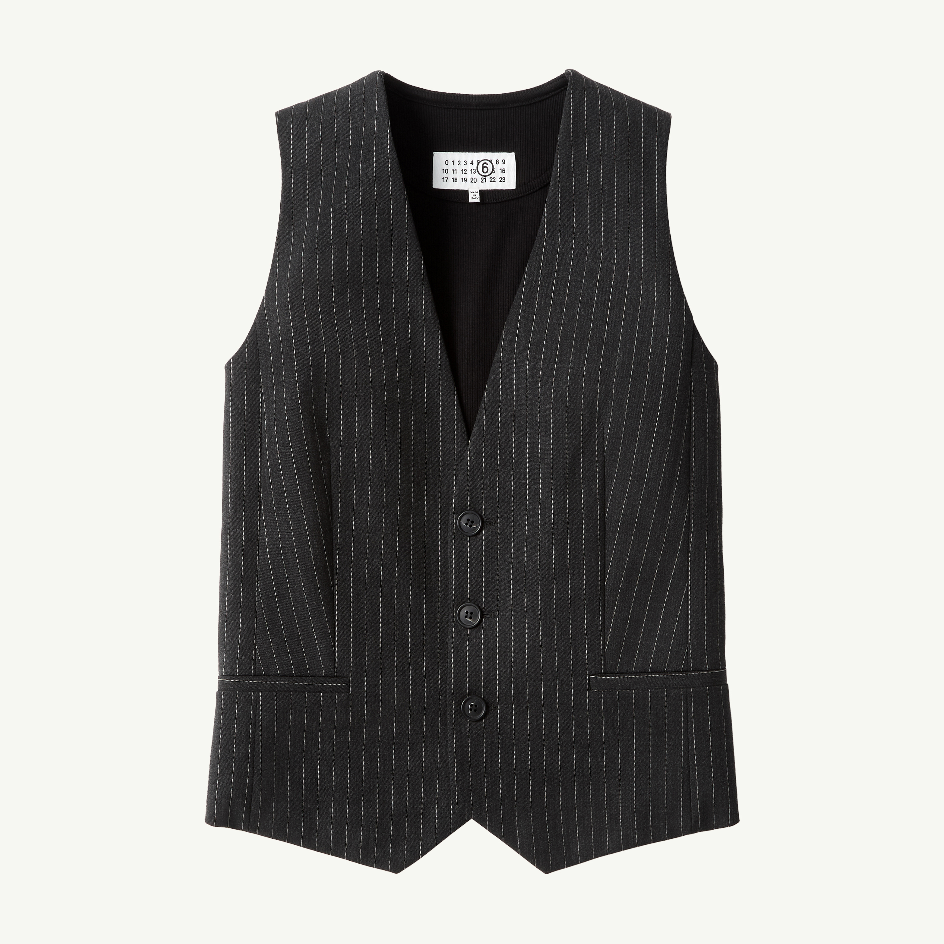 Gray Replaced back gilet | MM6 Official